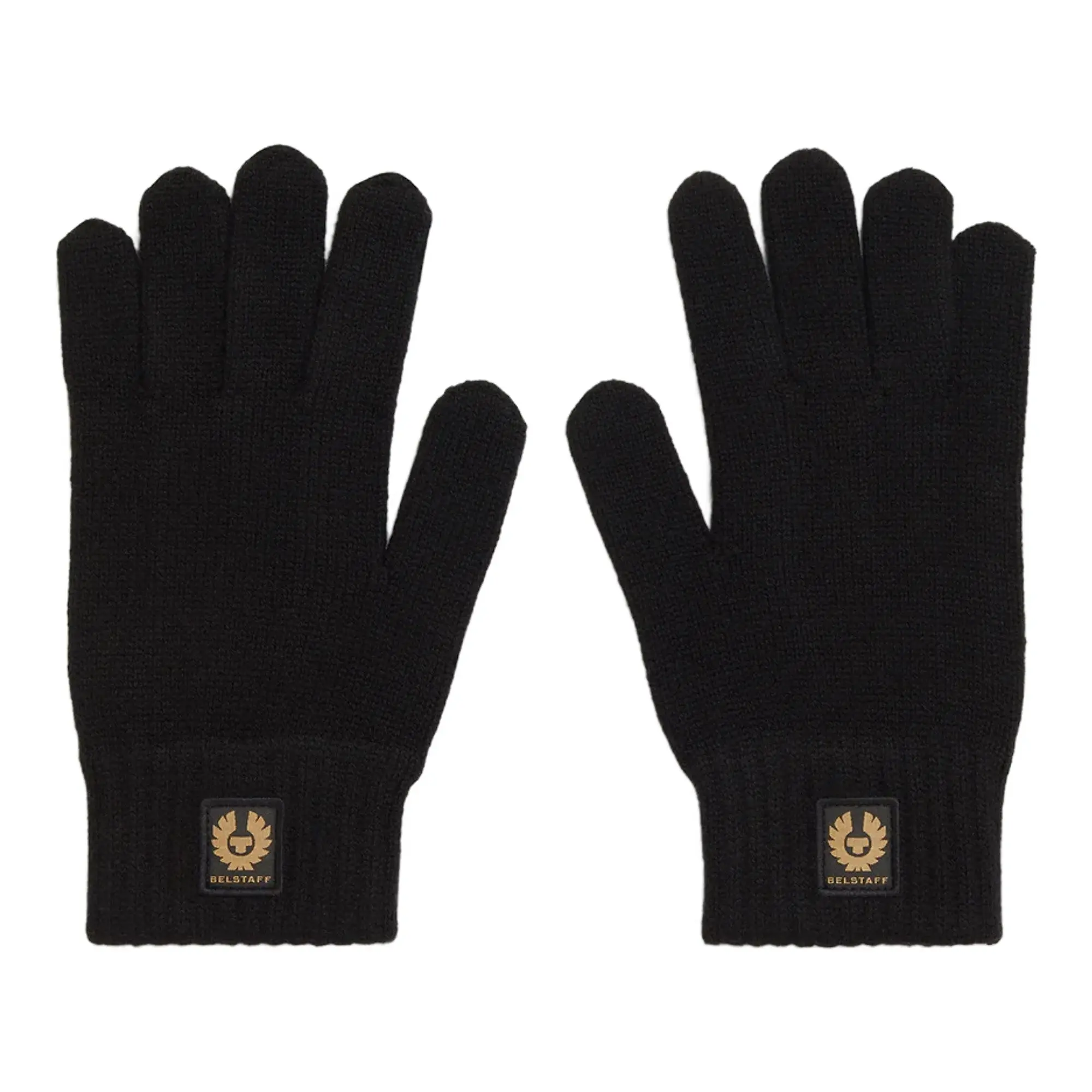 Product image 1 of 3 of Belstaff Wool Cashmere Blend Watch Gloves - Black
