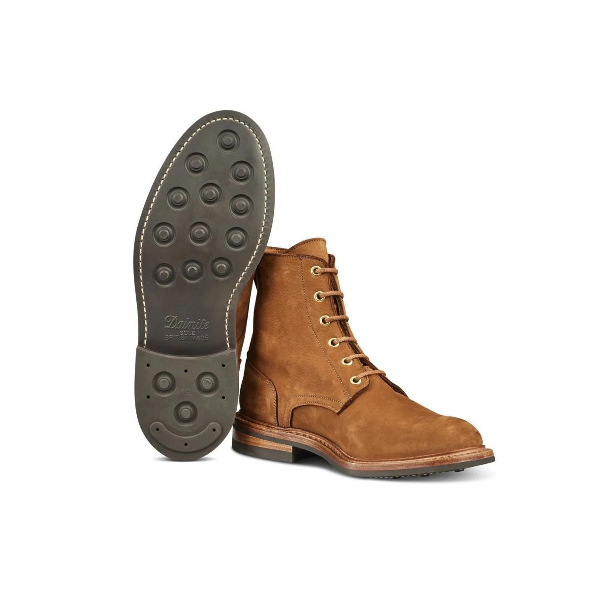 Tricker's Bernwood Logger Boots – Whisky Hydro Nubuck | British Attire