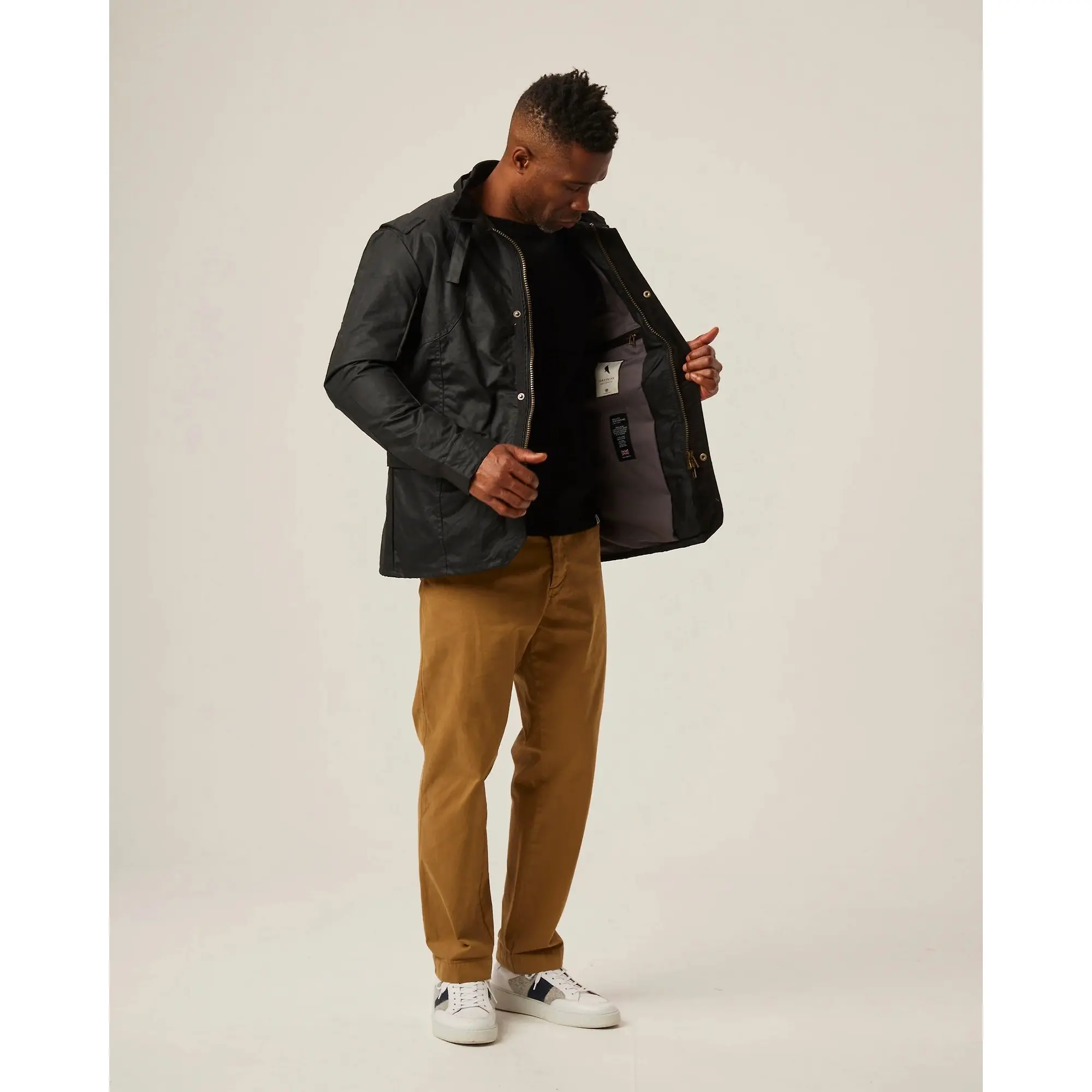Product image 3 of 8 of Peregrine Men's Bexley Waxed Jacket - Black