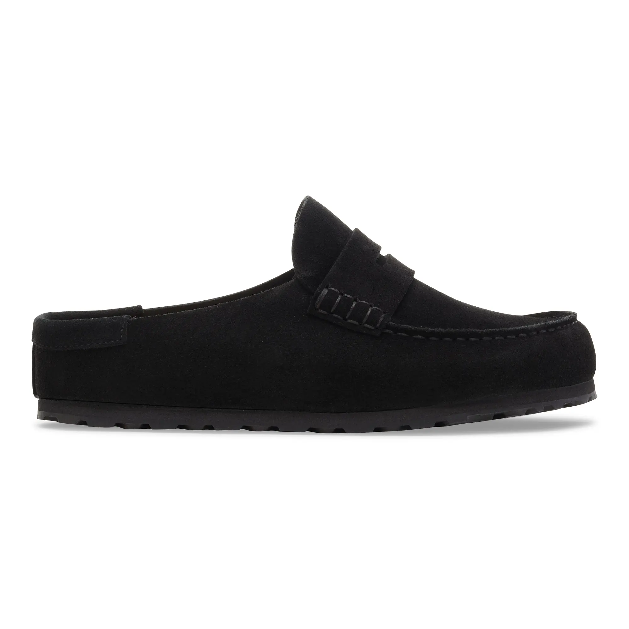 Product image 5 of 8 of Birkenstock Naples Wrapped Suede Leather Regular Clogs - Black