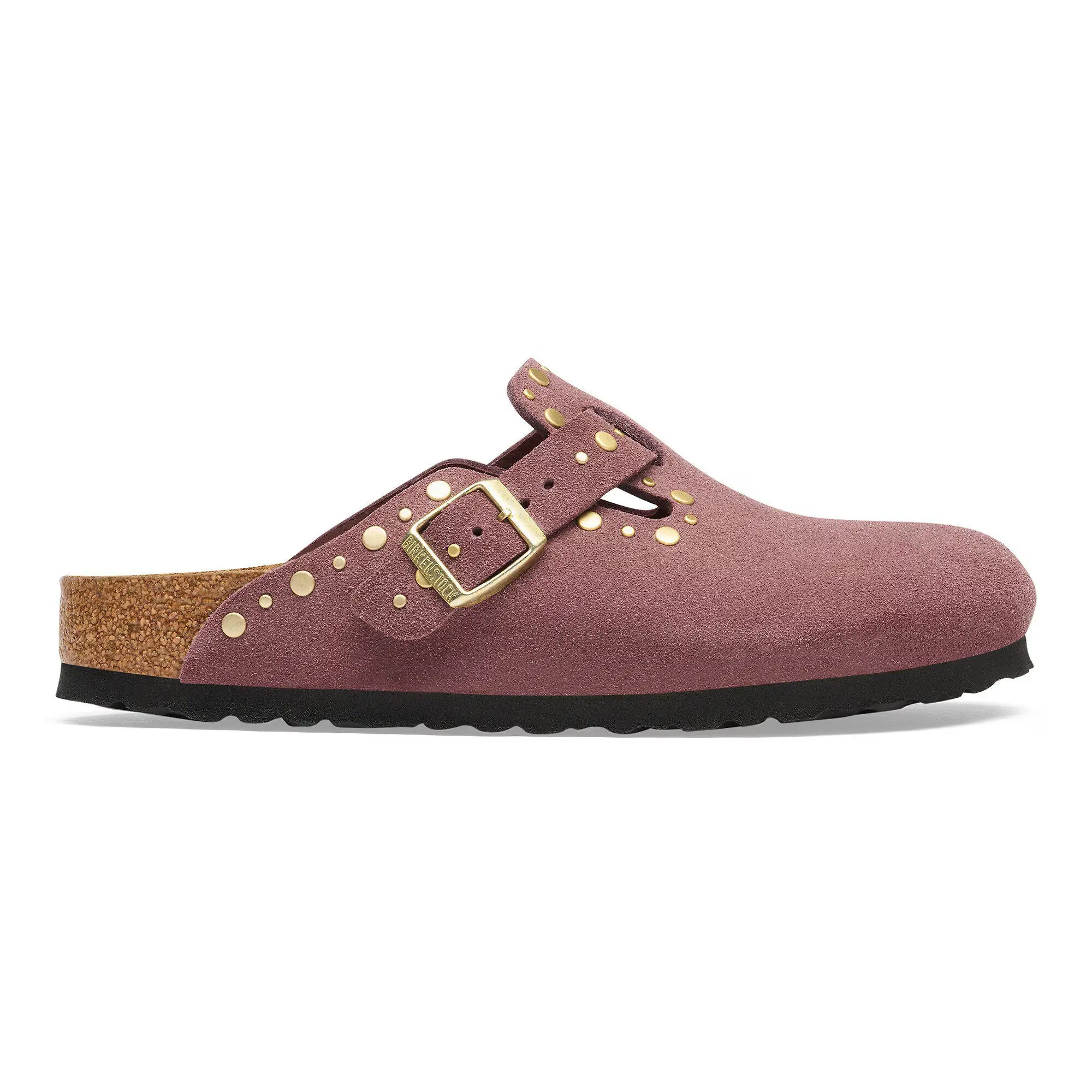 Product image 5 of 8 of Birkenstock Women's Boston Rivets Suede Leather Narrow Clogs - Pepper