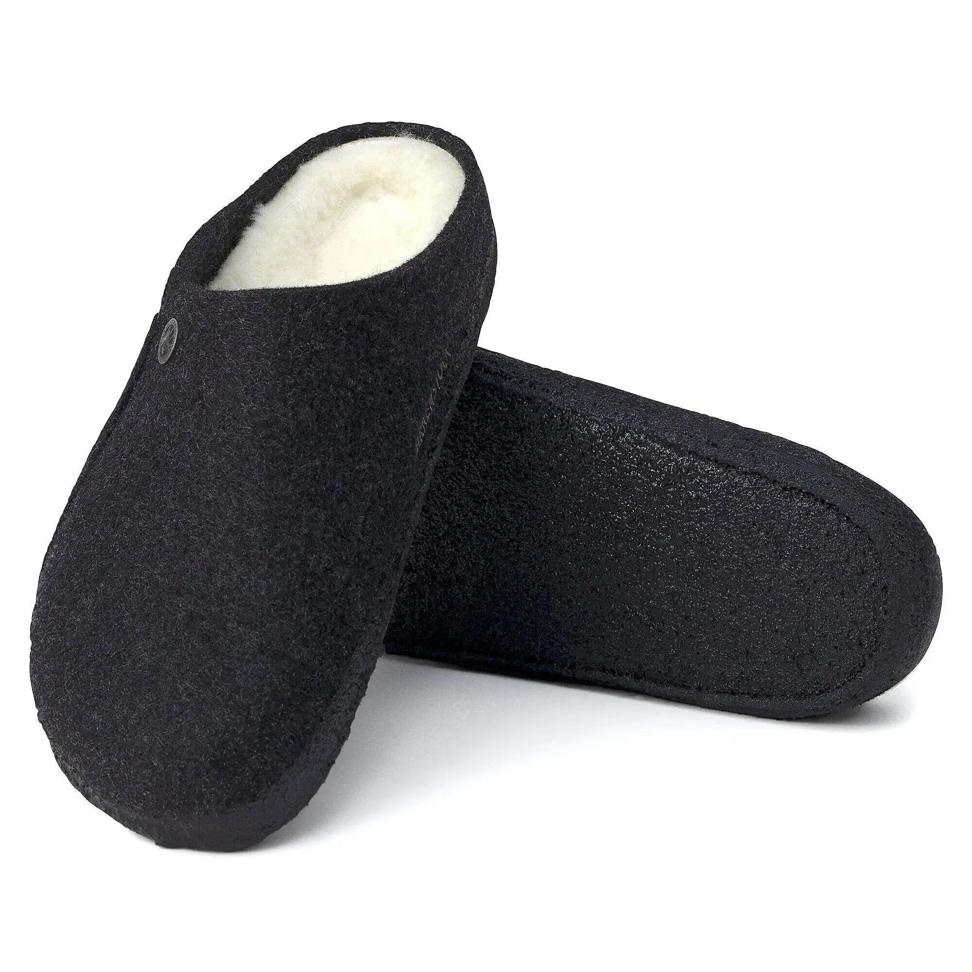 Product image 9 of 10 of Birkenstock Zermatt Shearling Felt Regular Slippers - Anthracite