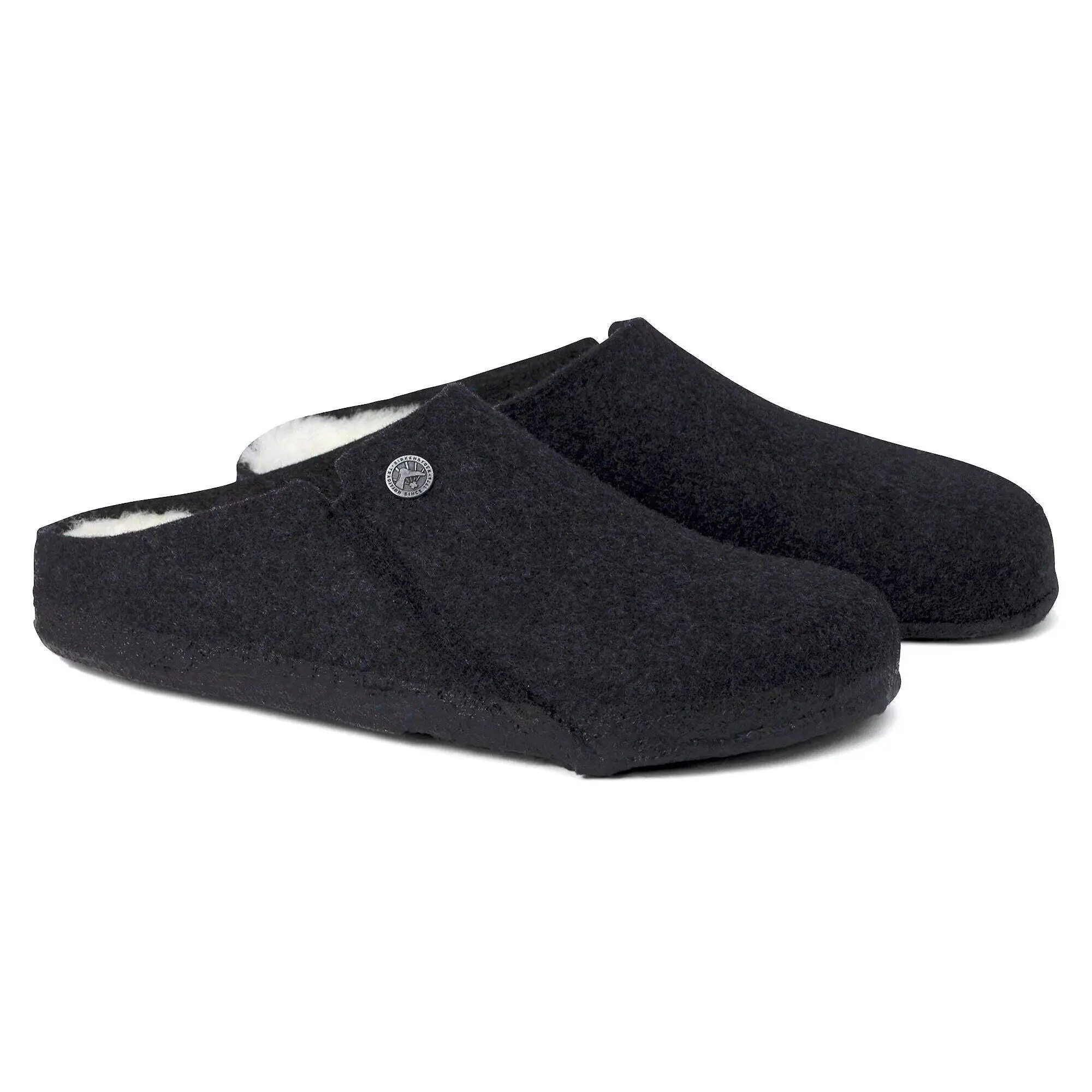 Product image 10 of 10 of Birkenstock Zermatt Shearling Felt Regular Slippers - Anthracite