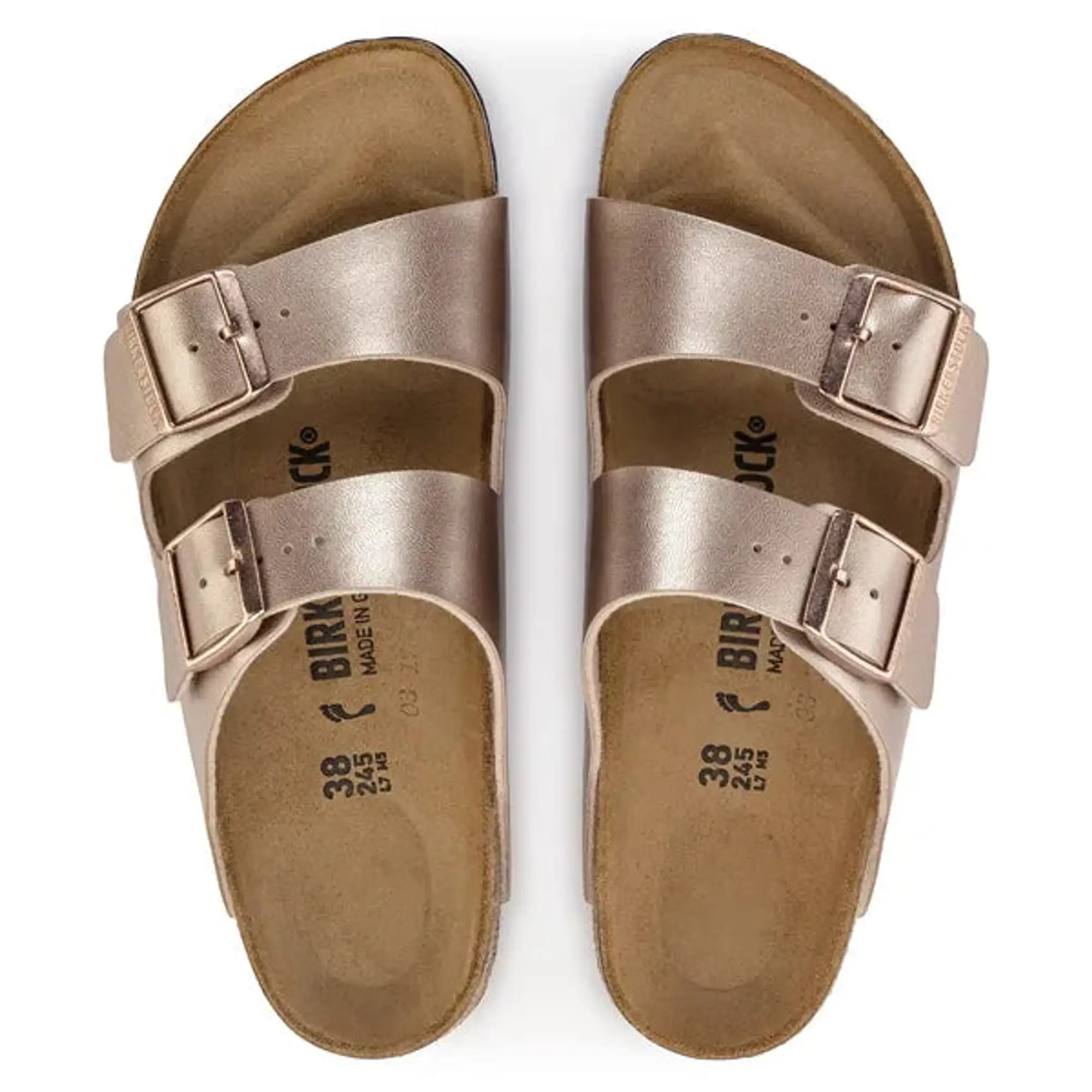 Product image 2 of 3 of Birkenstock Women's Arizona Birko-Flor Narrow Sandals - Copper