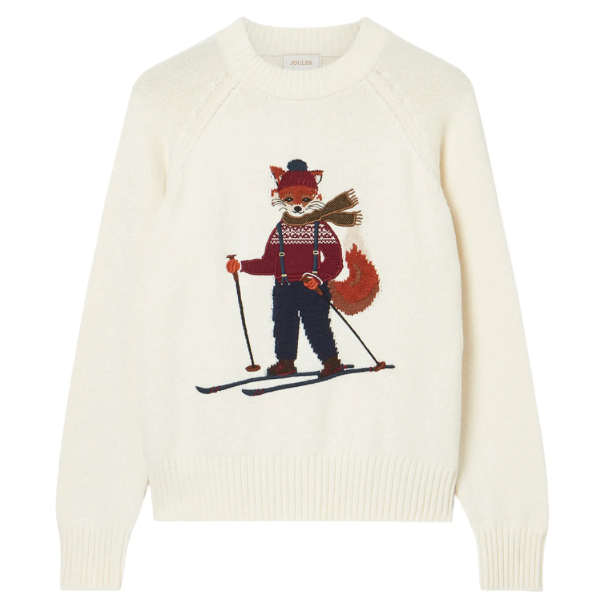 Product image 1 of 7 of Joules Women's Jonty Ski Intarsia Knit Jumper - Oatmeal