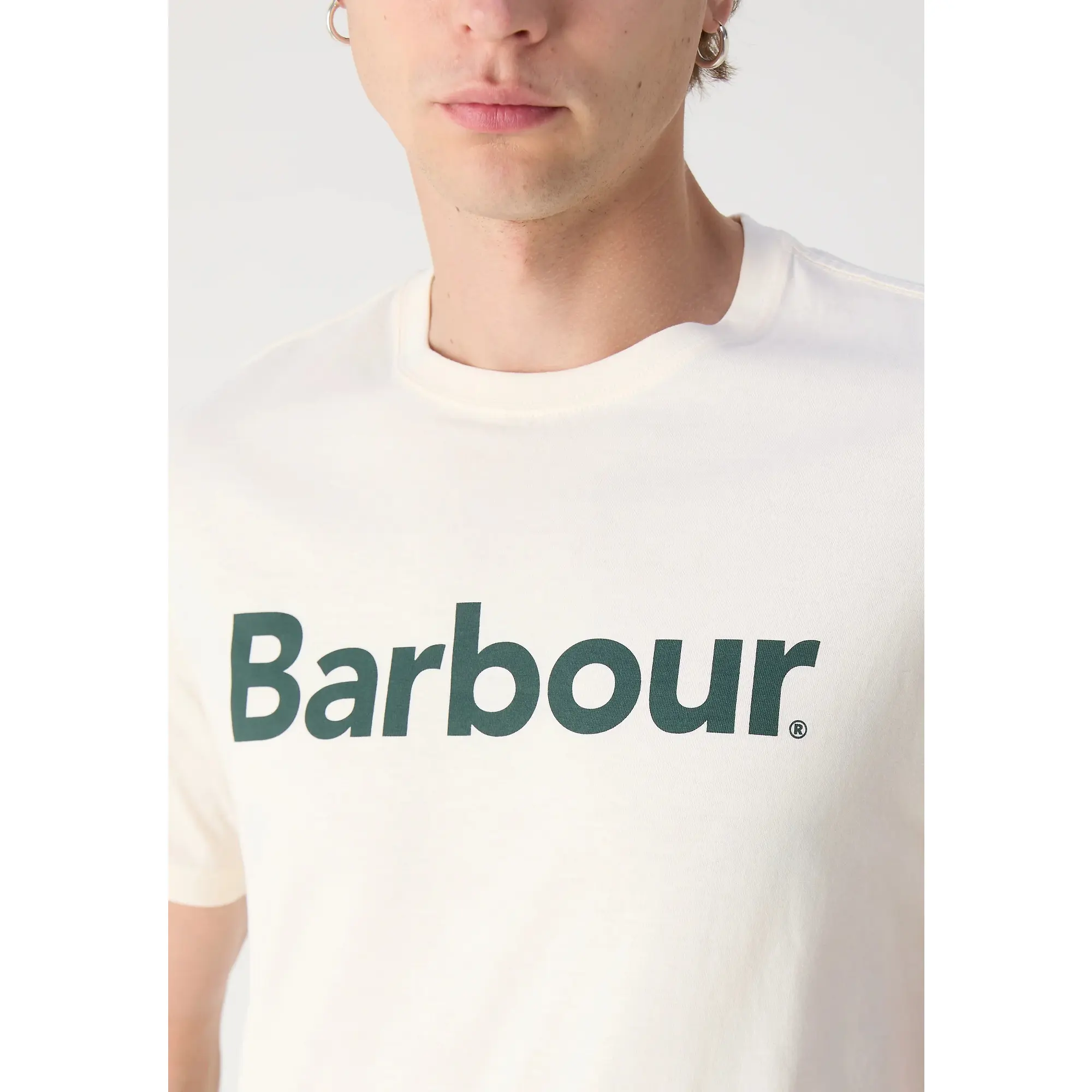 Product image 3 of 4 of Barbour Men's Logo T-Shirt - Whisper White
