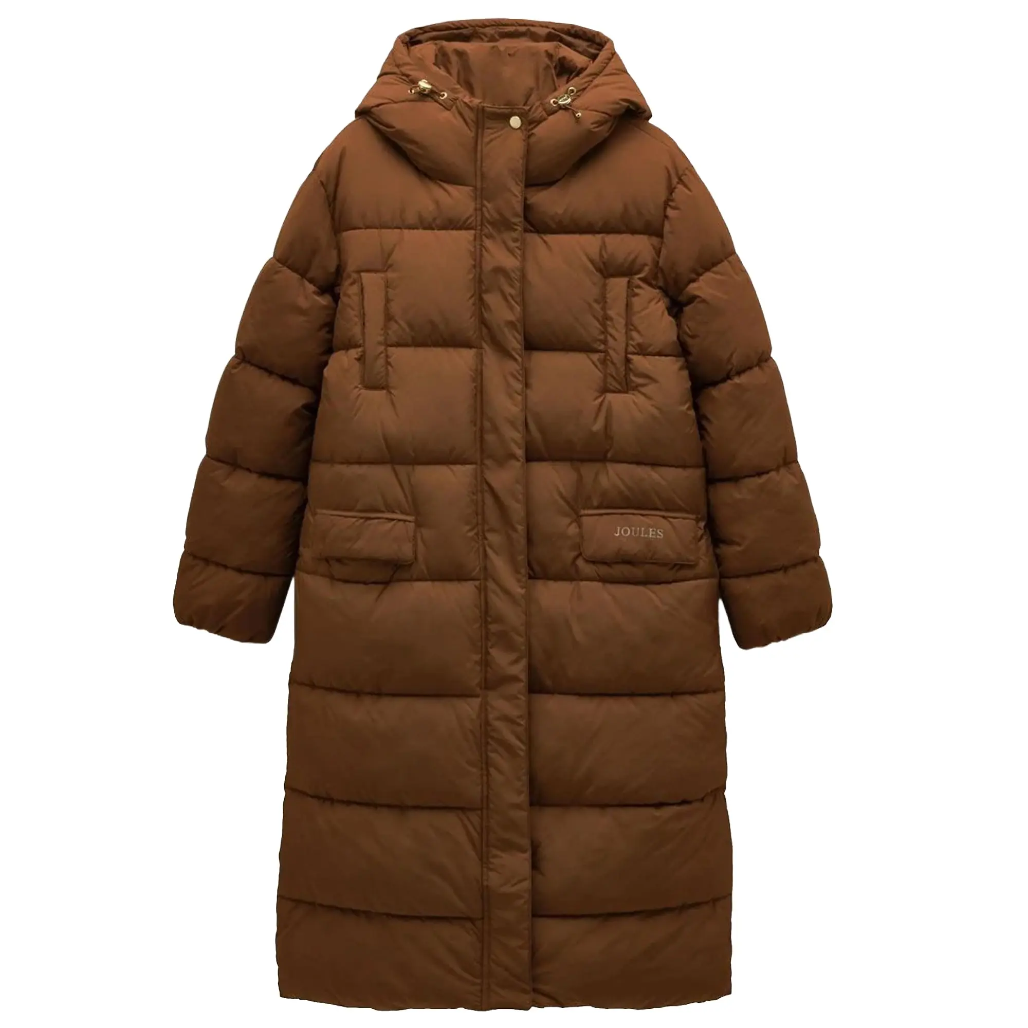 Product image 1 of 6 of Joules Women's Matchday Longline Oversized Showerproof Coat - Toffee Brown
