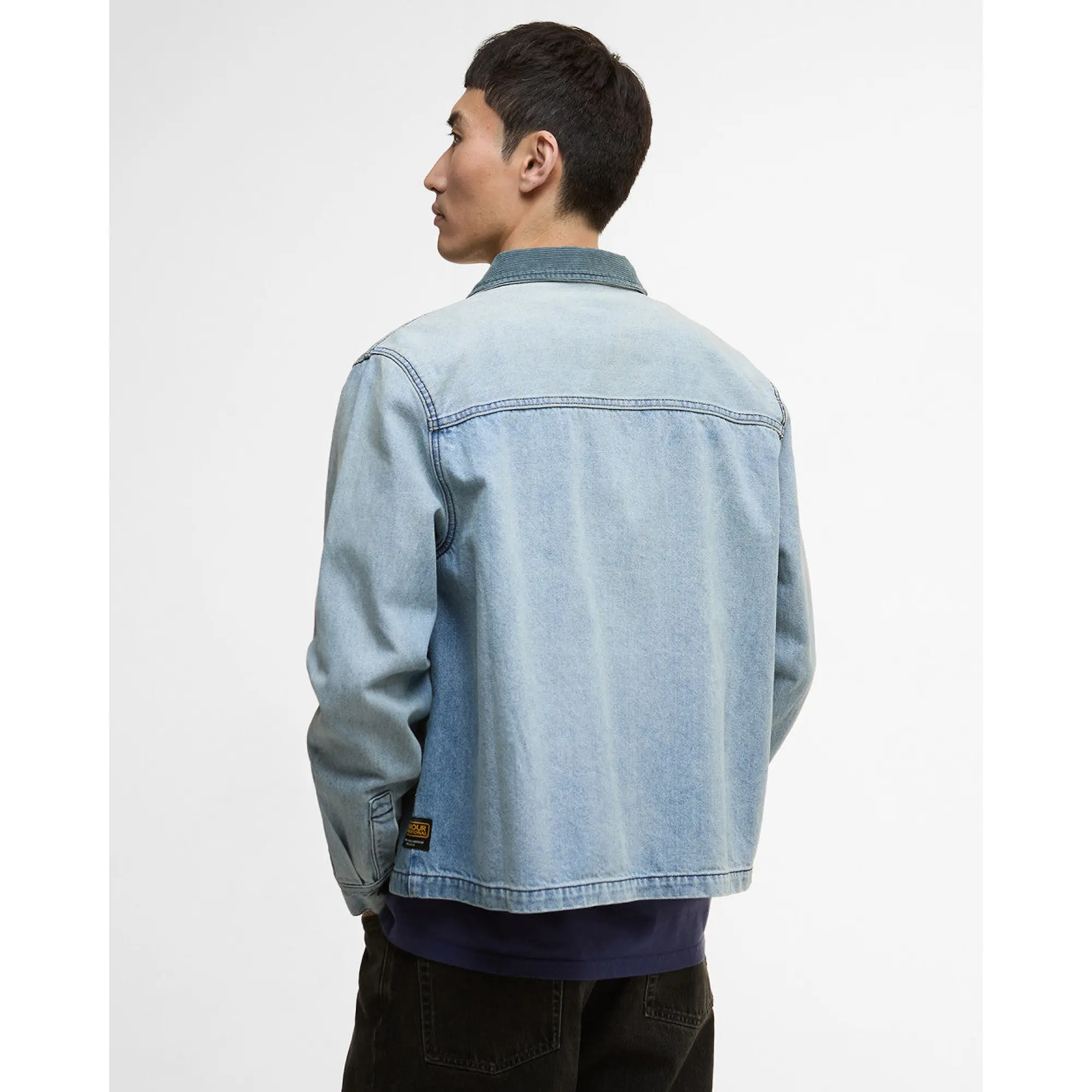 Product image 4 of 8 of Barbour International Men's Meteor Washed Denim Overshirt - Vintage