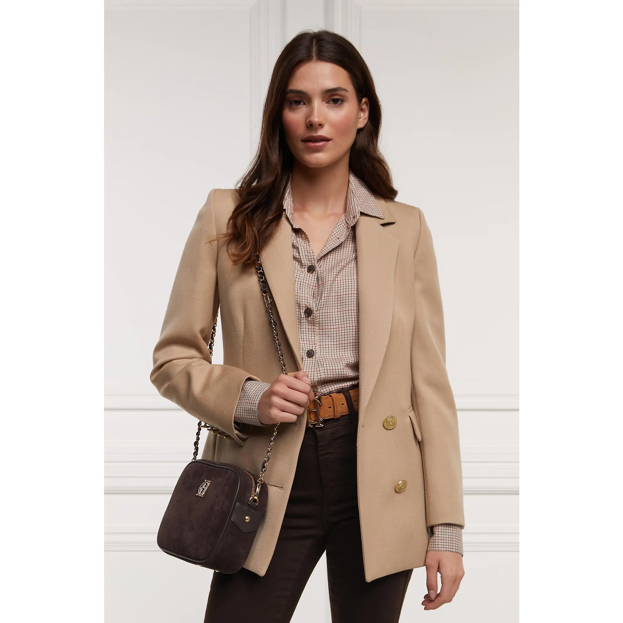 Product image 2 of 7 of Holland Cooper Women's Soho Camera Bag - Chocolate Suede