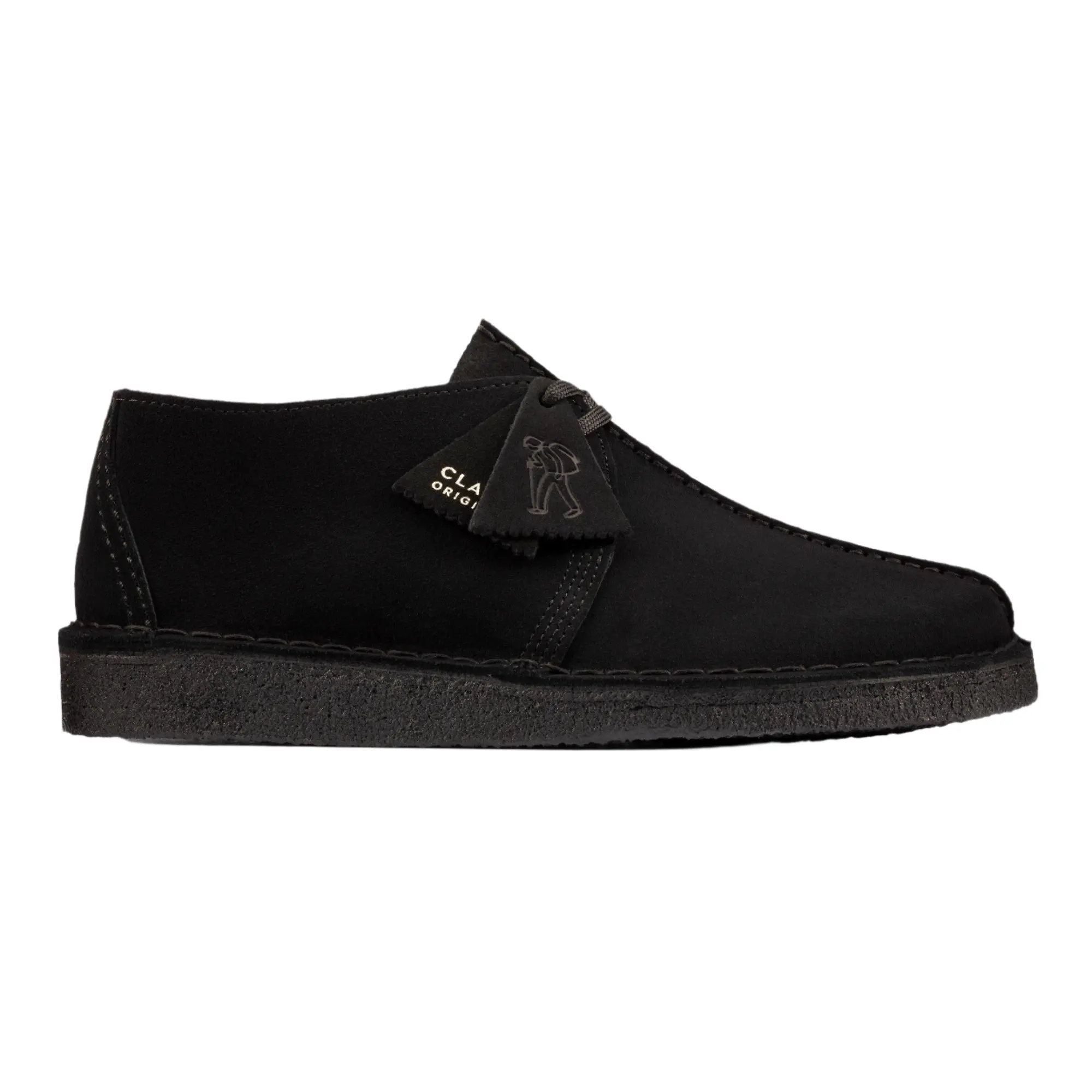 Product image 1 of 8 of Clarks Originals Men's Desert Trek Shoes - Black Suede