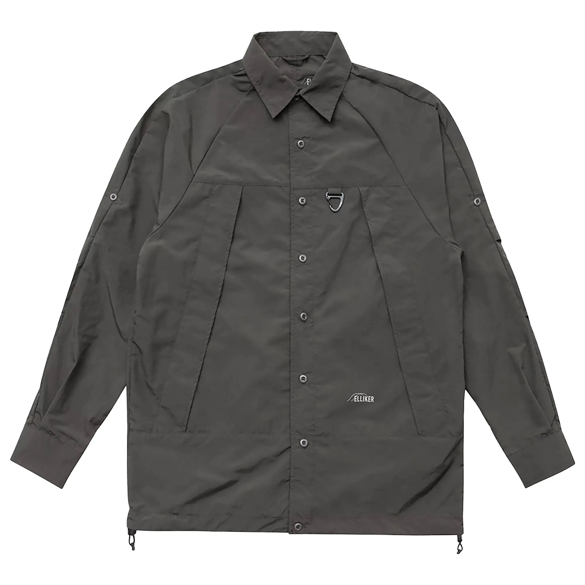 Product image 1 of 14 of Elliker Unisex Craw Long Sleeve Zipper Tech Shirt - Grey