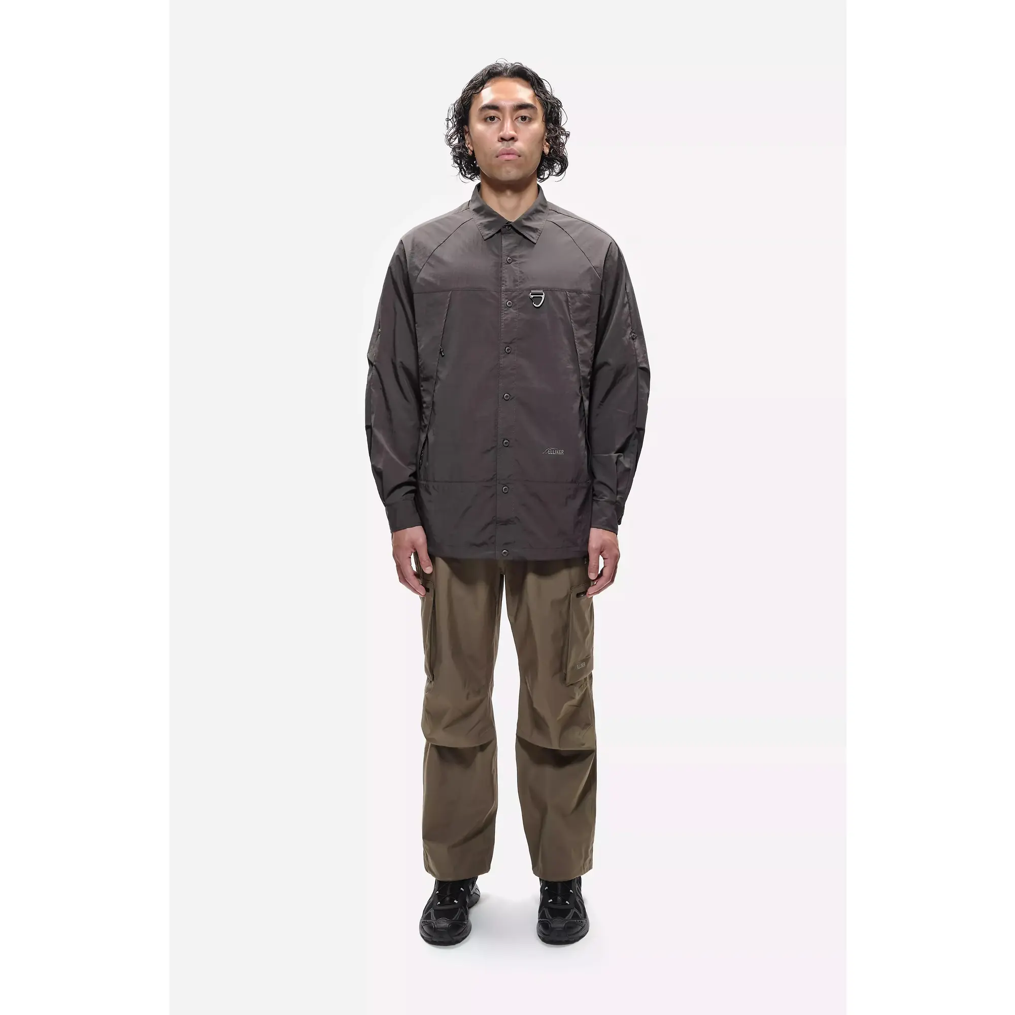 Product image 2 of 14 of Elliker Unisex Craw Long Sleeve Zipper Tech Shirt - Grey