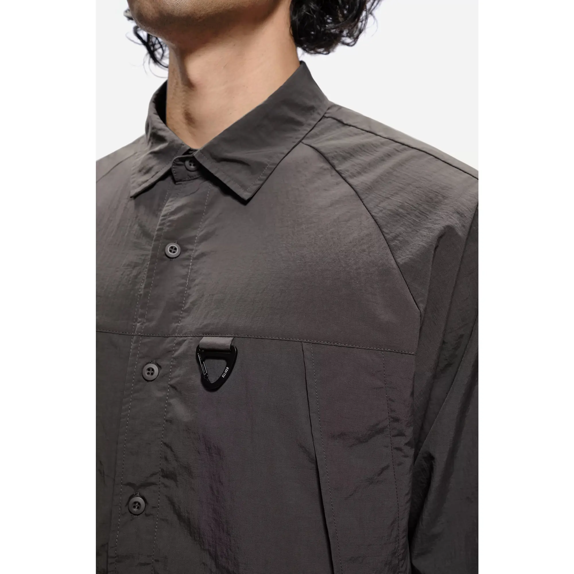 Product image 4 of 14 of Elliker Unisex Craw Long Sleeve Zipper Tech Shirt - Grey