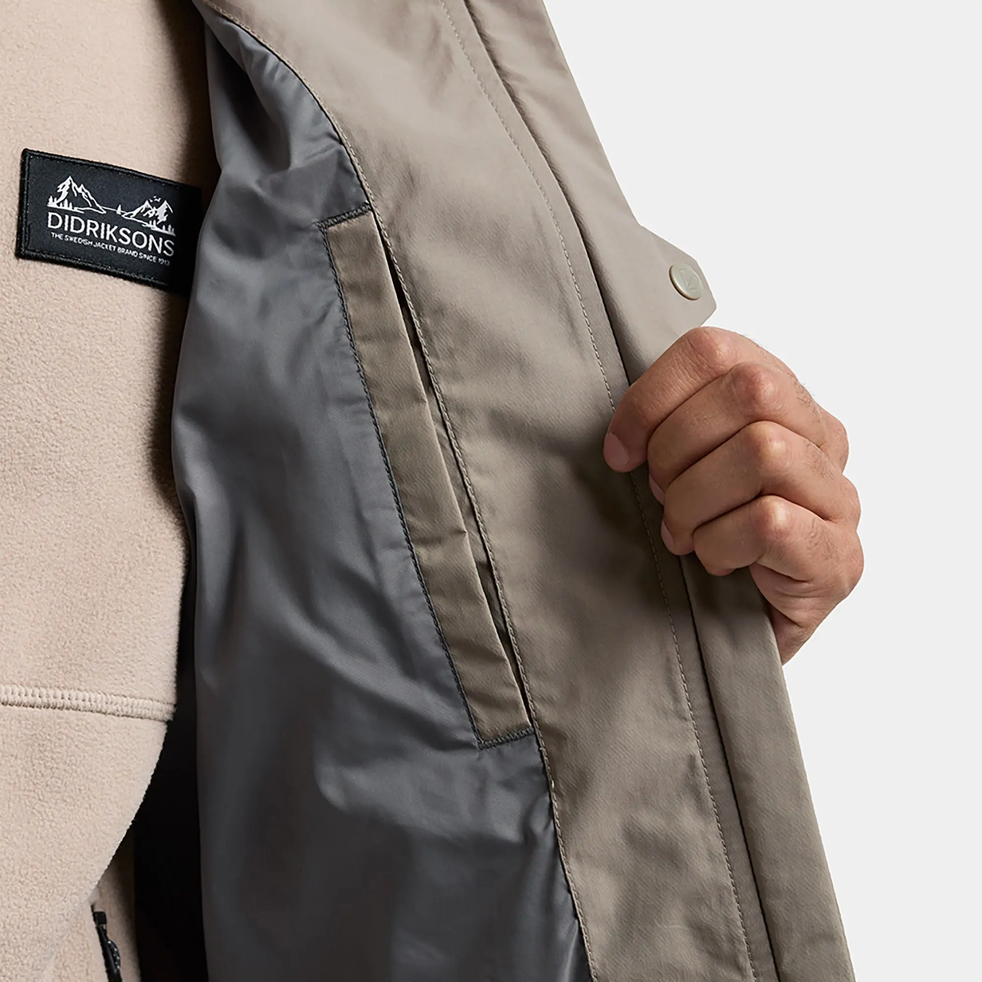 Product image 11 of 11 of Didriksons Men's Dario Waterproof Jacket - Ash Brown
