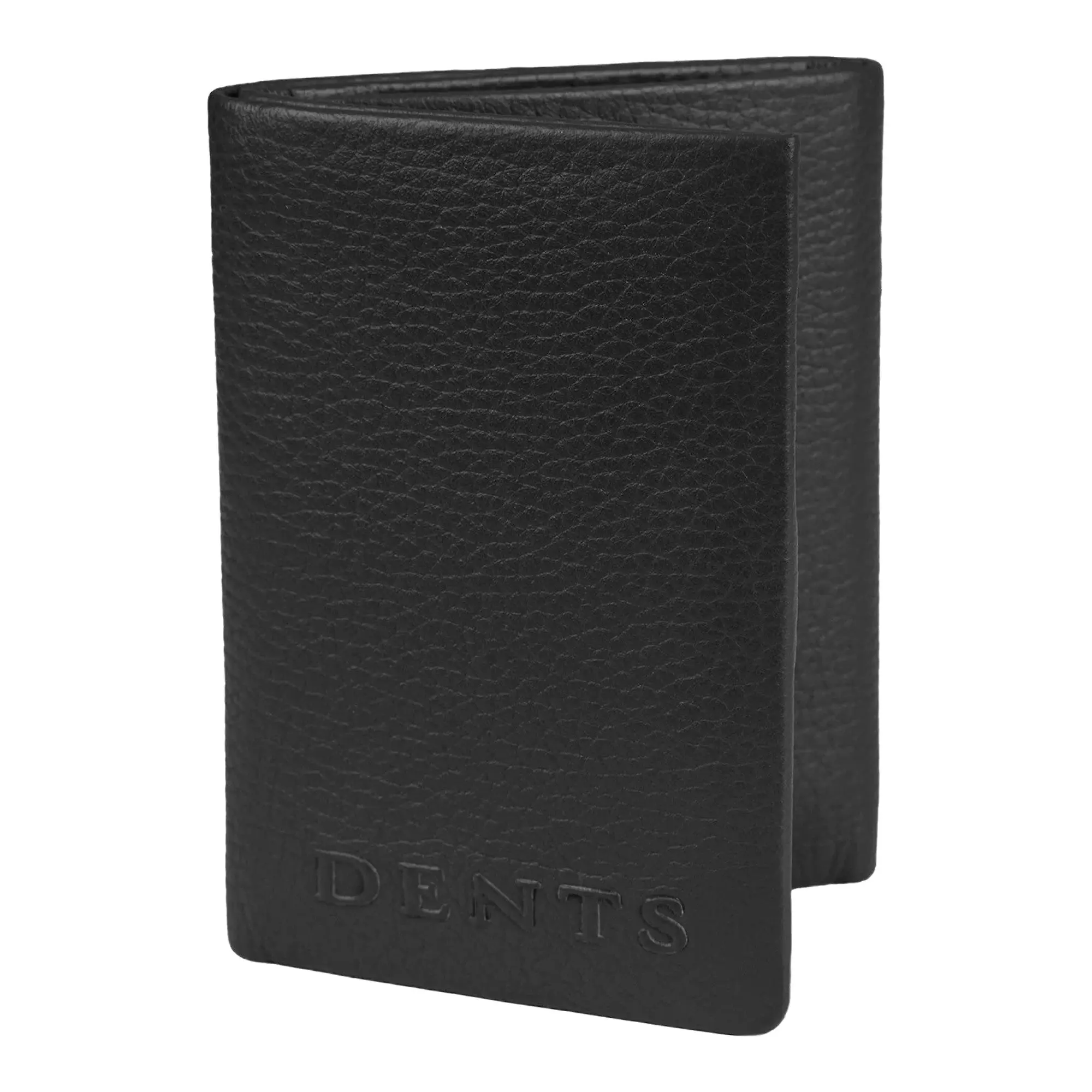 Product image 1 of 8 of Dents Men's Aire Pebble Grain Leather Trifold Wallet With RFID Blocking - Black