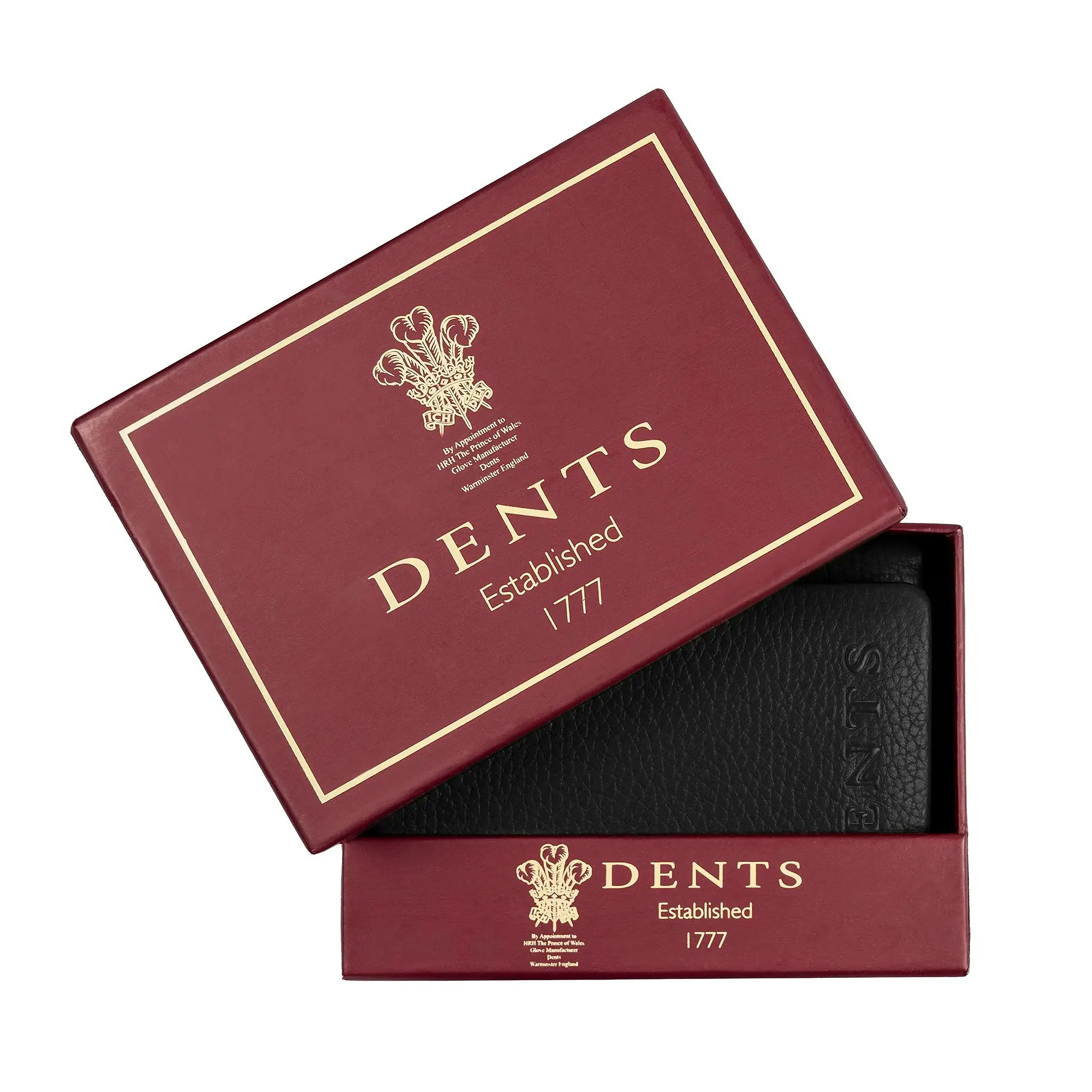 Product image 8 of 8 of Dents Men's Aire Pebble Grain Leather Trifold Wallet With RFID Blocking - Black