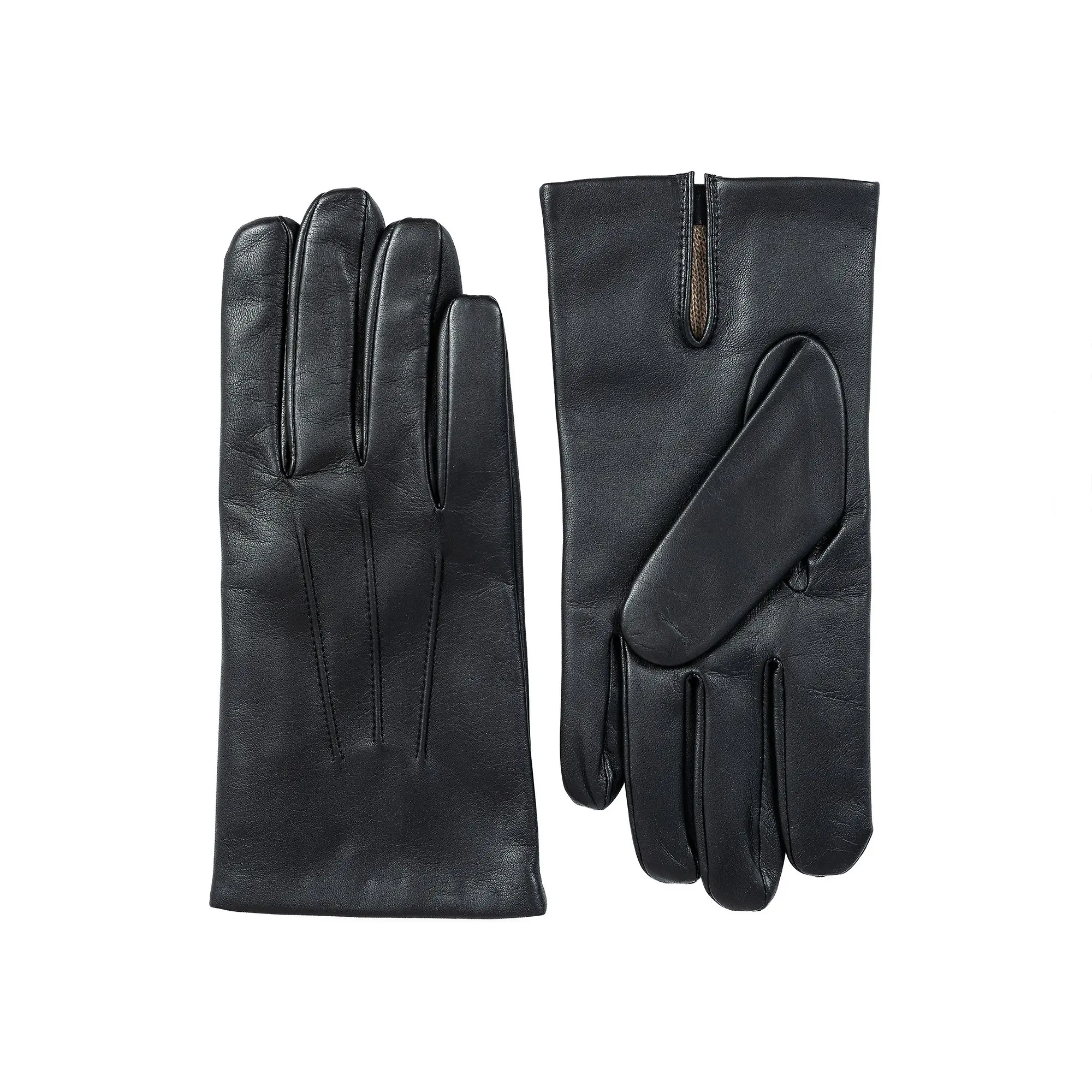 Product image 3 of 11 of Dents Men's Bath Three-Point Cashmere-Lined Leather Gloves - Black