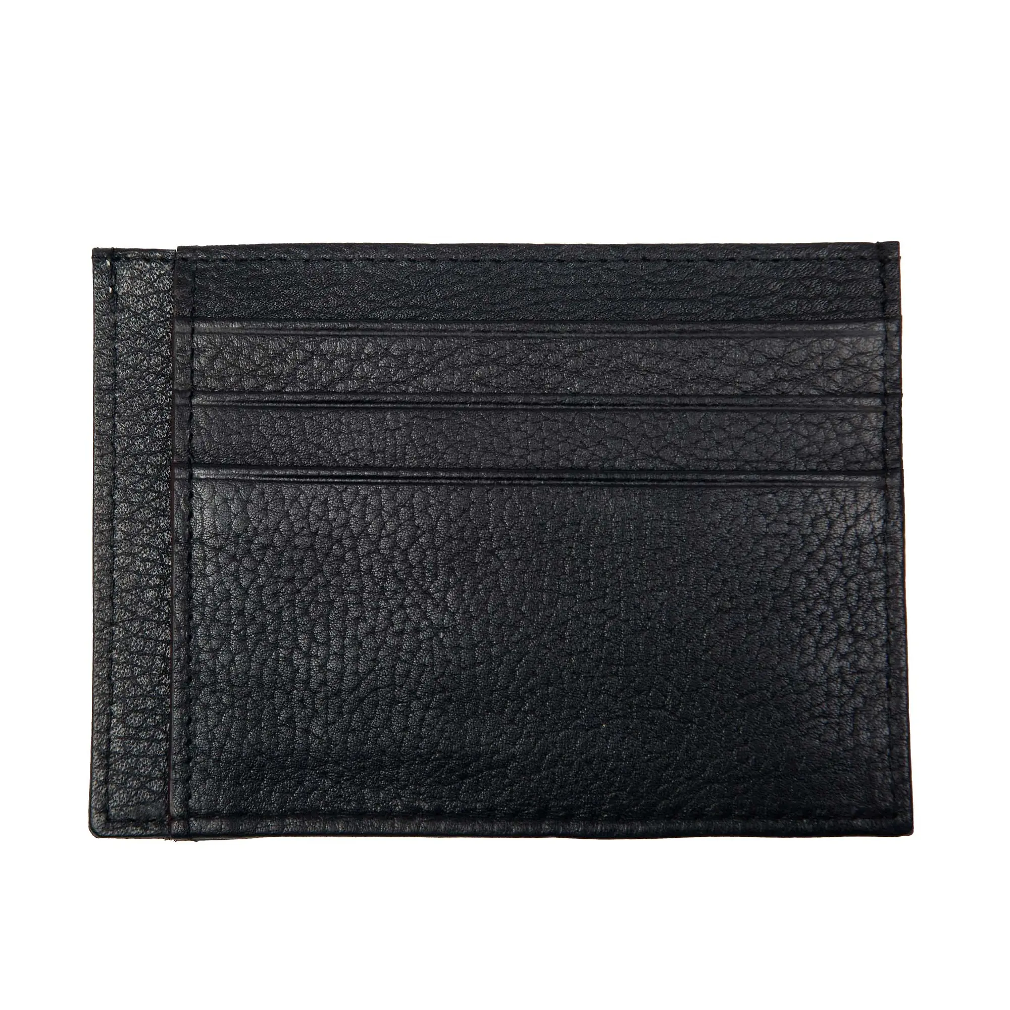 Product image 2 of 3 of Dents Men's Cherwell Pebble Grain Leather Card Holder With RFID Blocking - Black/Bordeaux