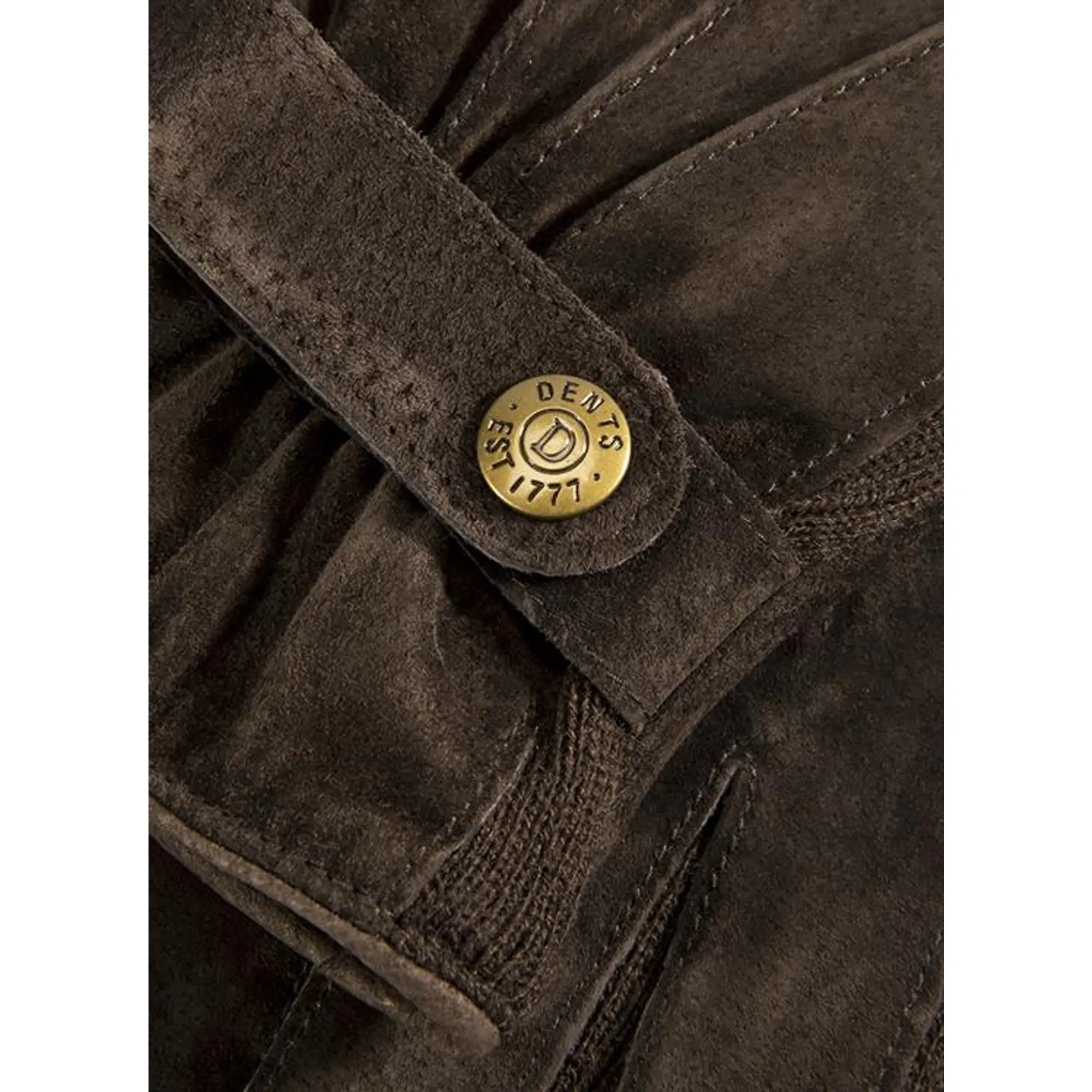 Product image 3 of 5 of Dents Men's Chester Three-Point Fleece-Lined Suede Gloves - Brown