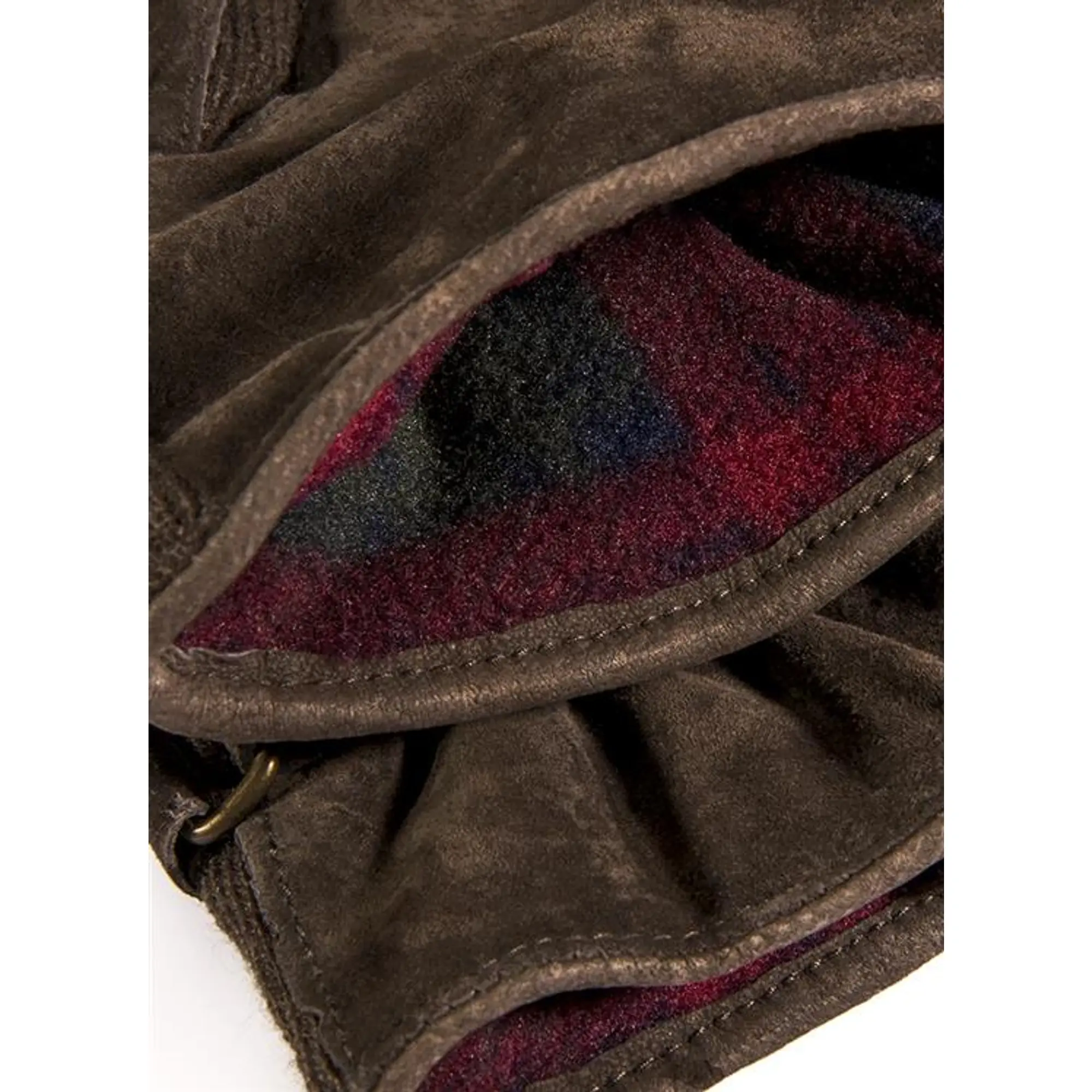 Product image 5 of 5 of Dents Men's Chester Three-Point Fleece-Lined Suede Gloves - Brown