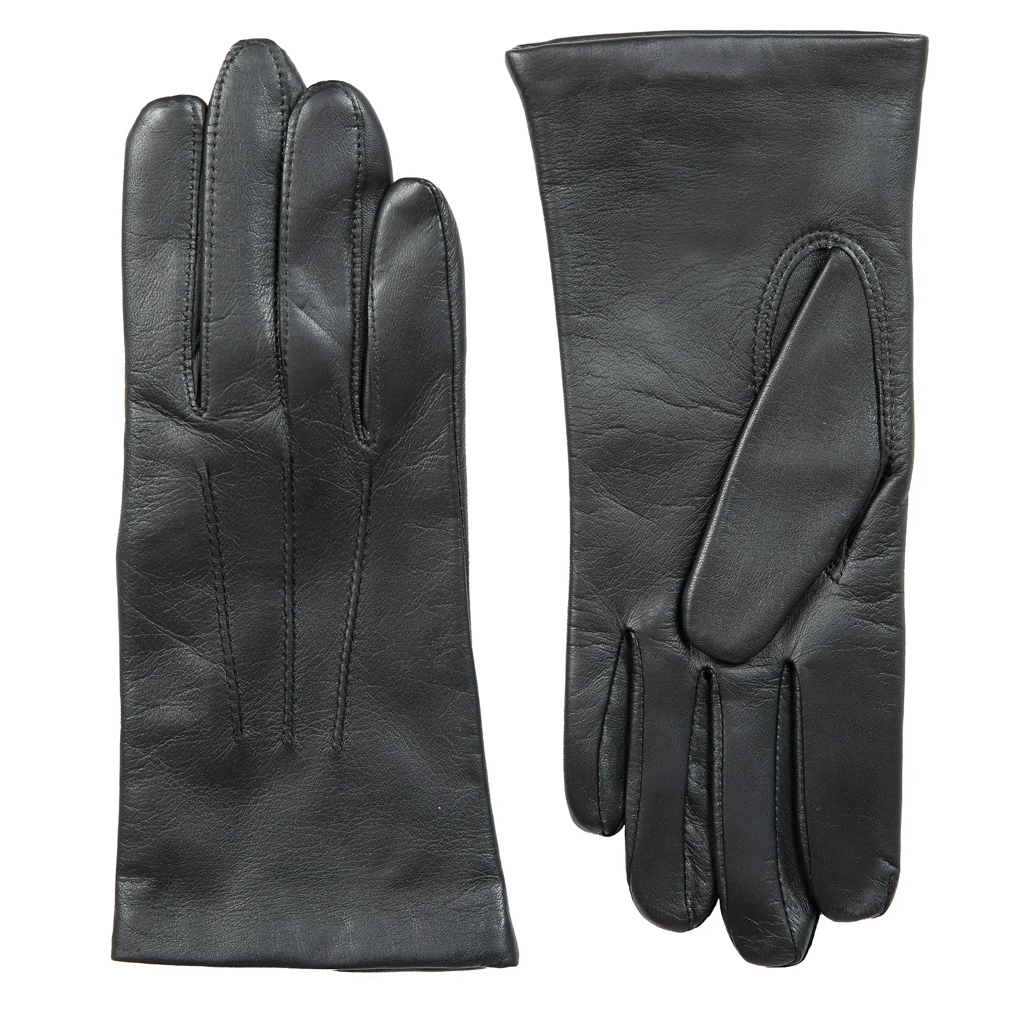 Product image 4 of 12 of Dents Women's Emma Three-Point Lined Leather Gloves - Black