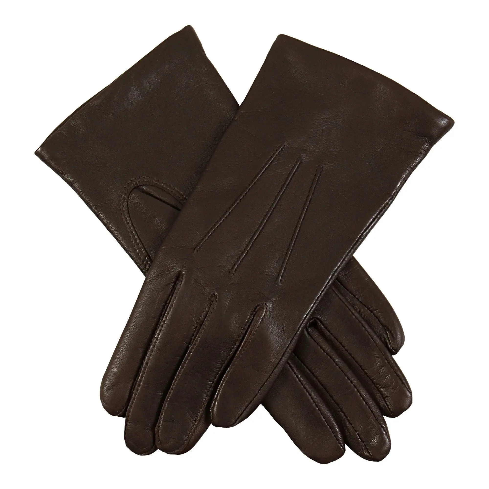 Product image 1 of 12 of Dents Women's Emma Three-Point Lined Leather Gloves - Mocca