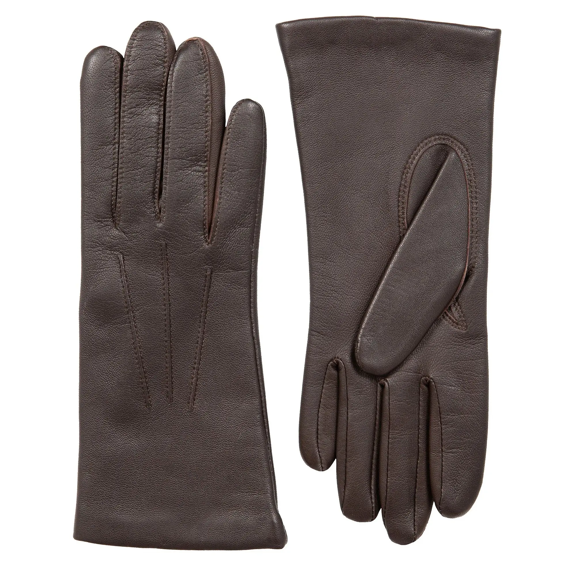 Product image 4 of 12 of Dents Women's Emma Three-Point Lined Leather Gloves - Mocca