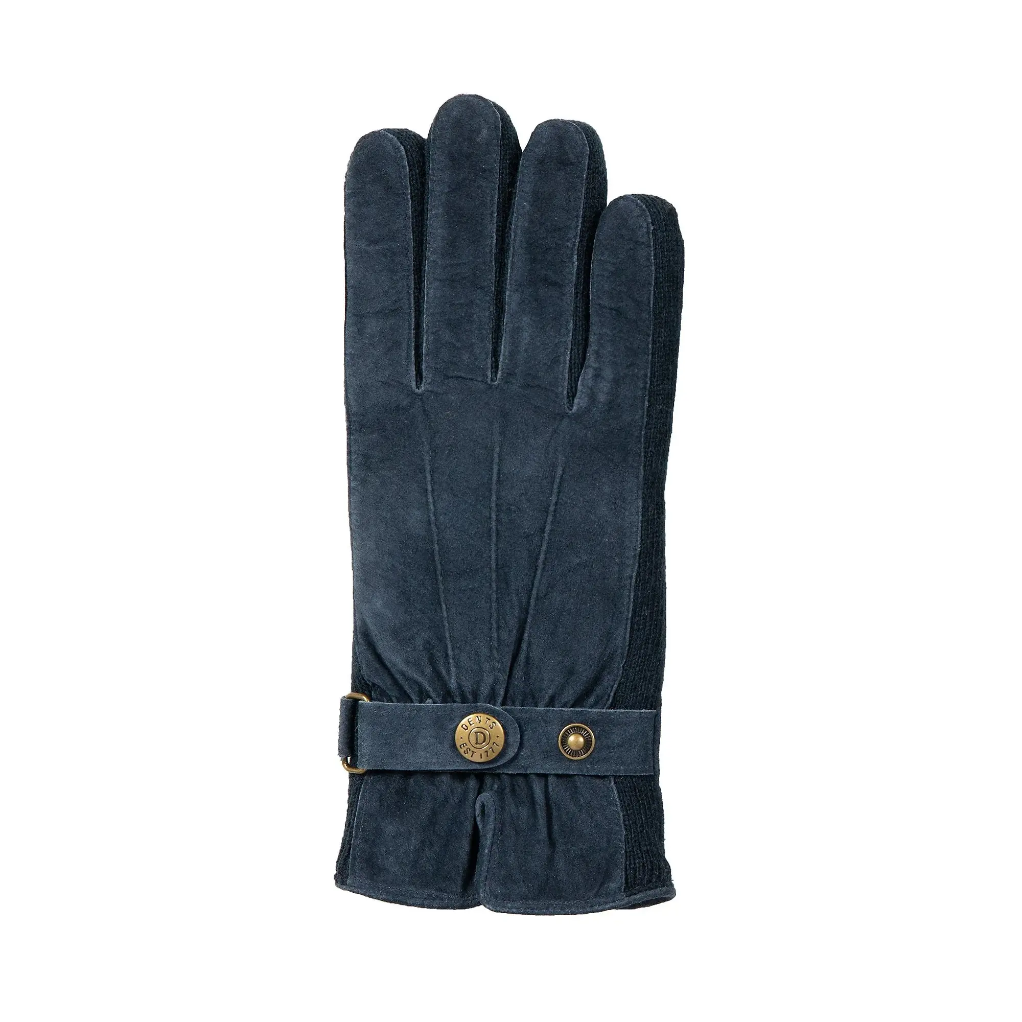 Product image 5 of 12 of Dents Women's Laura Three-Point Fleece-Lined Suede Gloves - Navy
