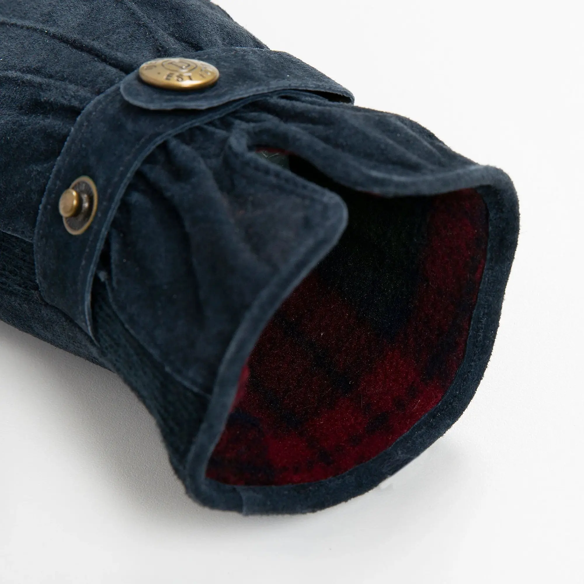 Product image 12 of 12 of Dents Women's Laura Three-Point Fleece-Lined Suede Gloves - Navy