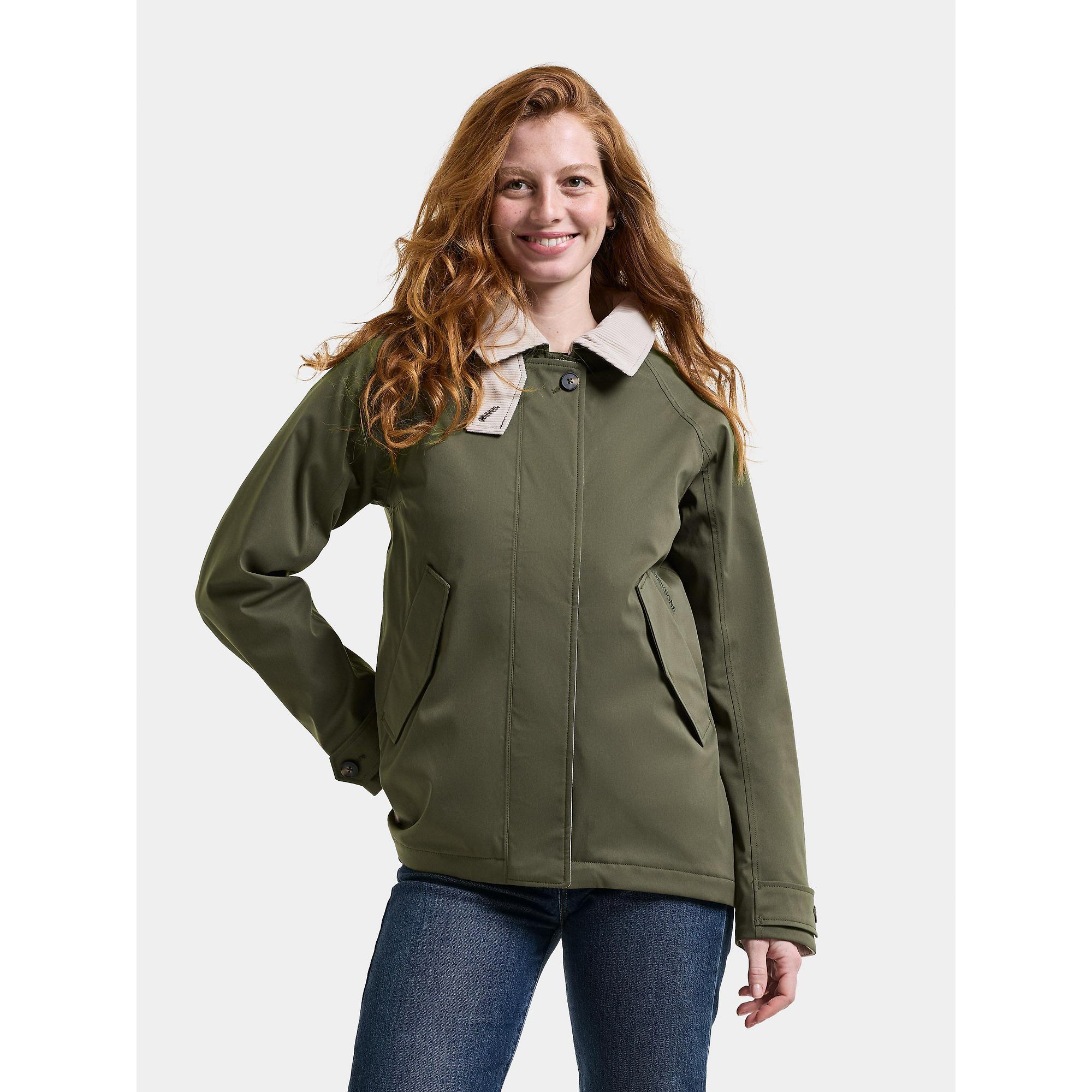Didriksons Women's Lynn Waterproof Jacket - Deep Green | British