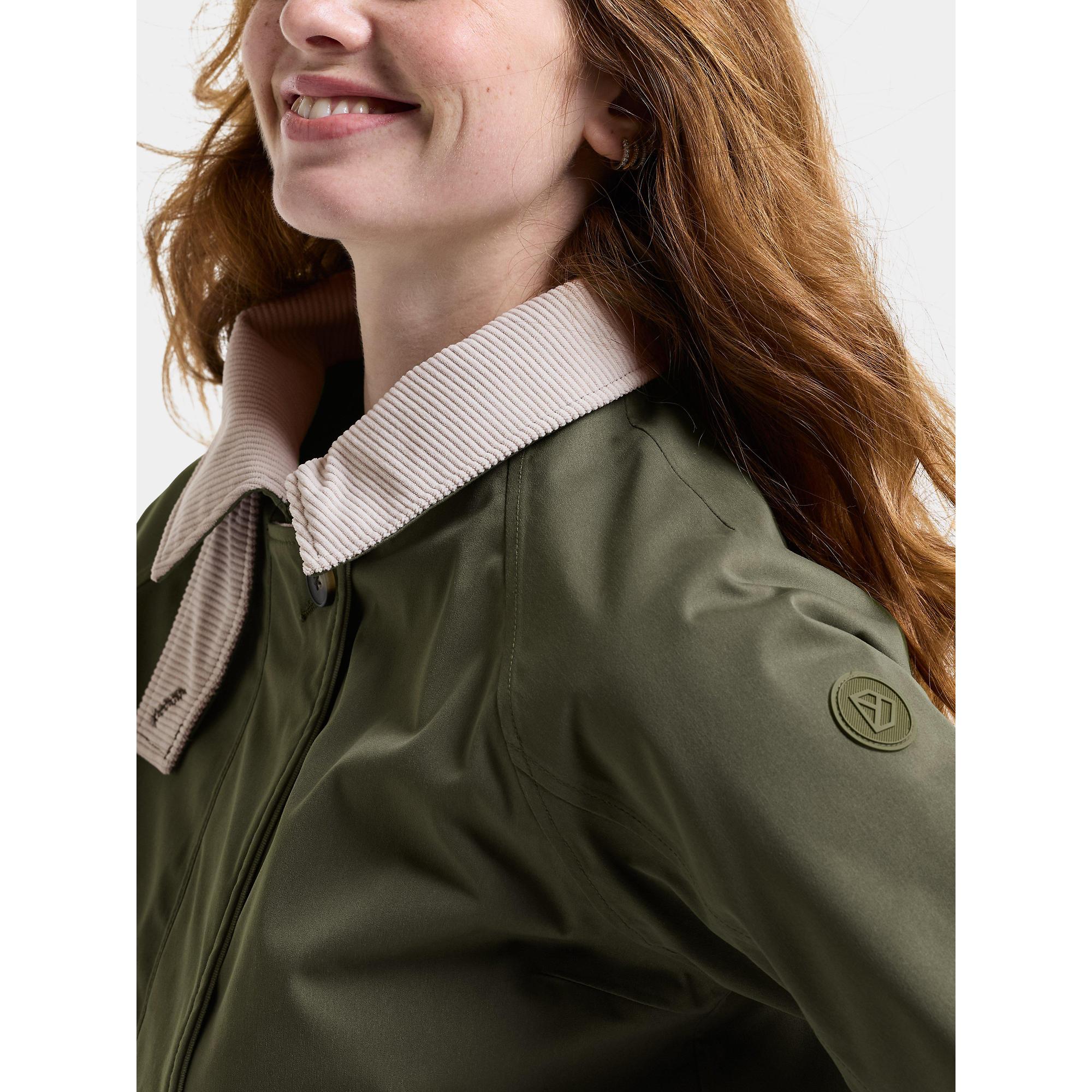 Didriksons Women's Lynn Waterproof Jacket - Deep Green | British
