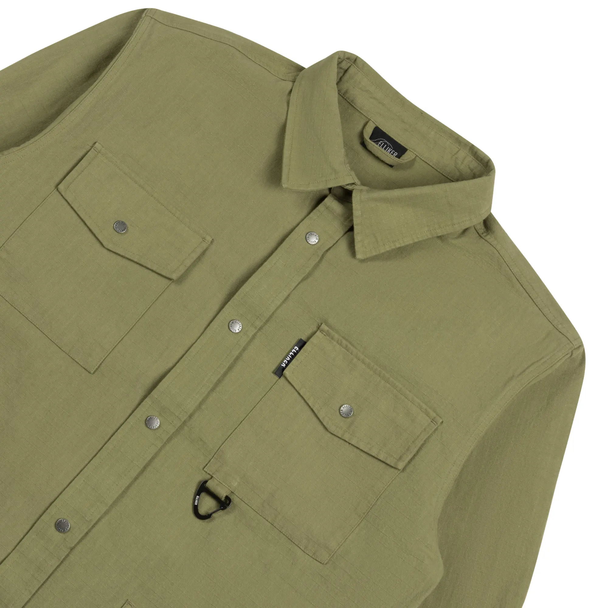 Product image 3 of 8 of Elliker Thwaite Long Sleeve Overshirt - Olive