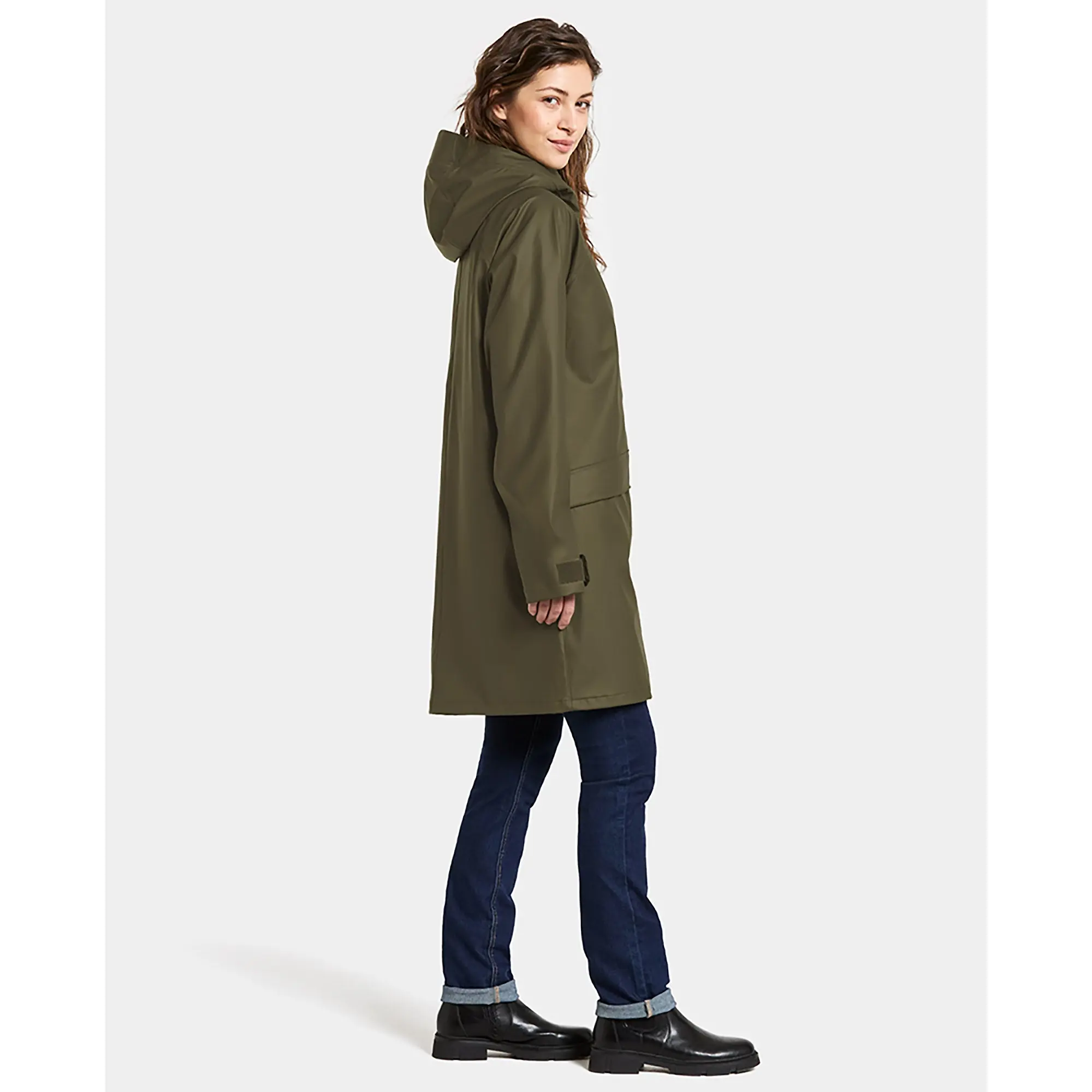 Product image 6 of 8 of Didriksons Women's Elly Waterproof Parka - Fog Green