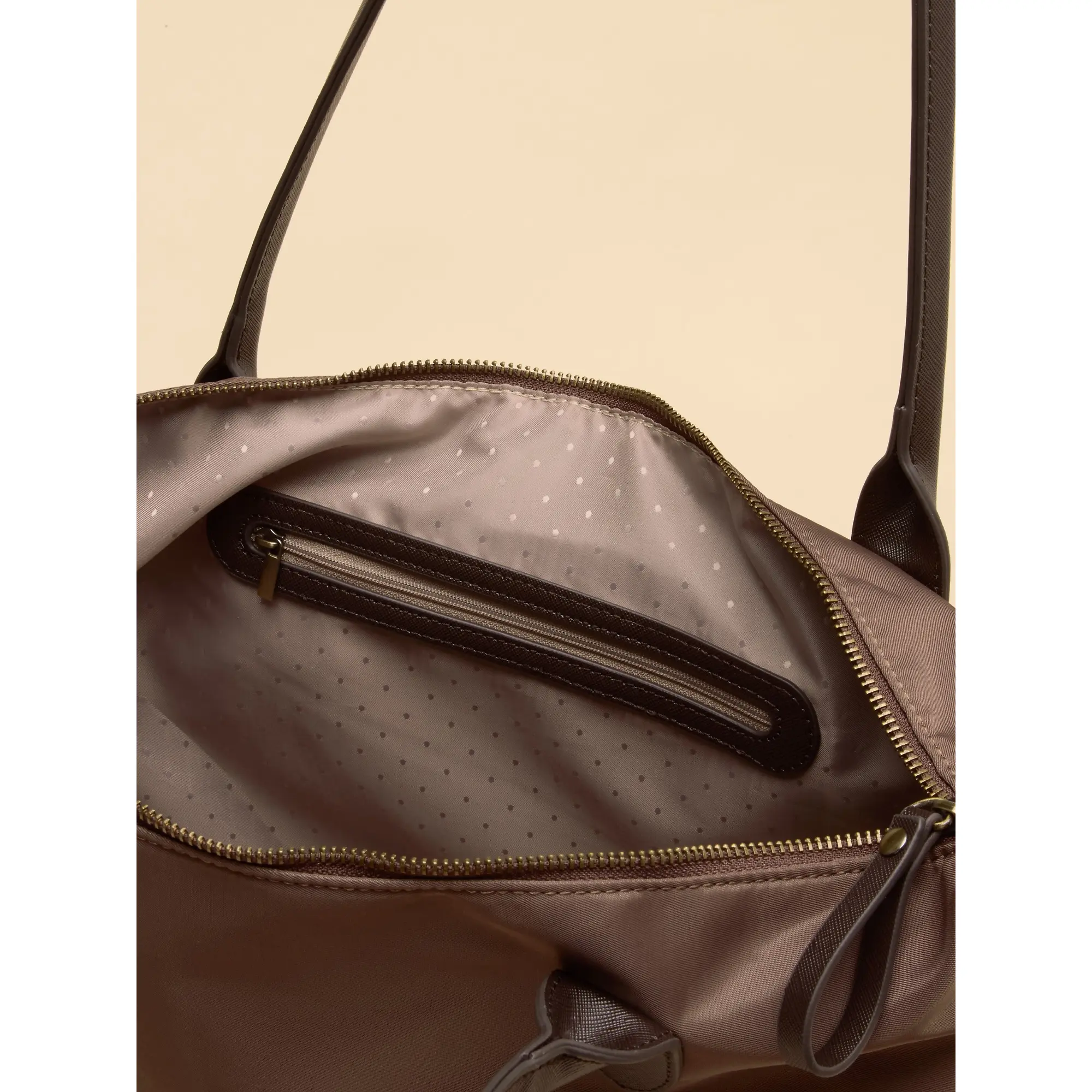 Product image 5 of 5 of Joules Women's Edie Zip Top Shopper Bag - Mocha Brown