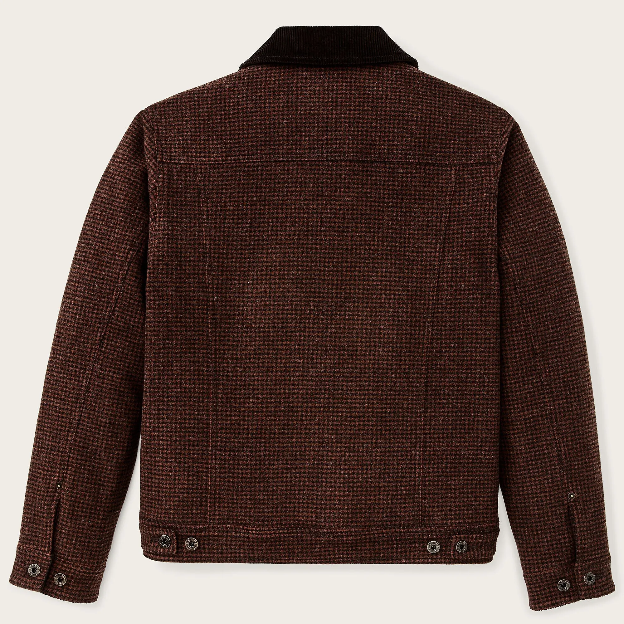 Product image 2 of 5 of Filson Men's Spokane Insulated Short Cruiser Jacket - Merlot / Black Plaid