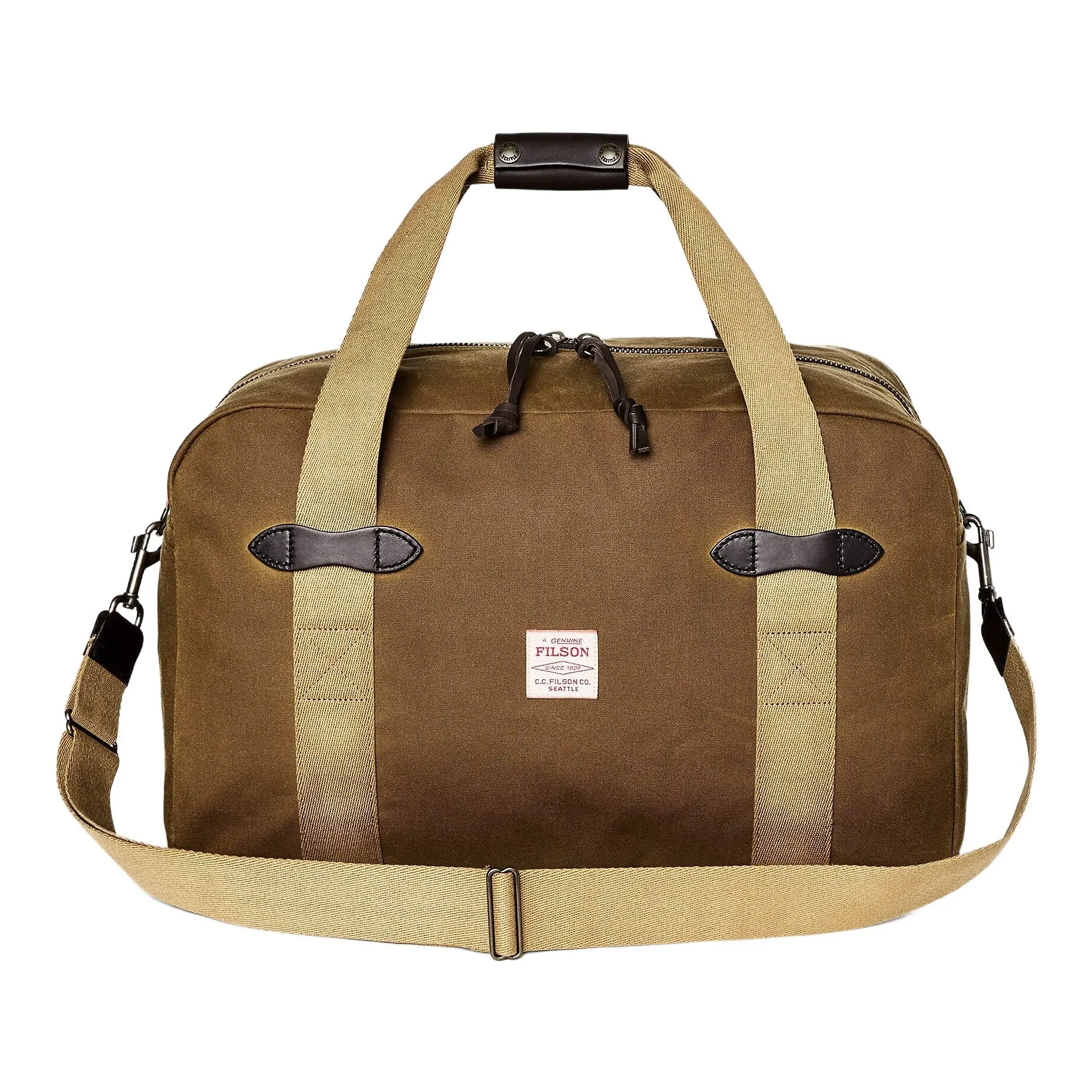 Product image 1 of 6 of Filson Tin Cloth Medium Duffle Bag - Dark Tan