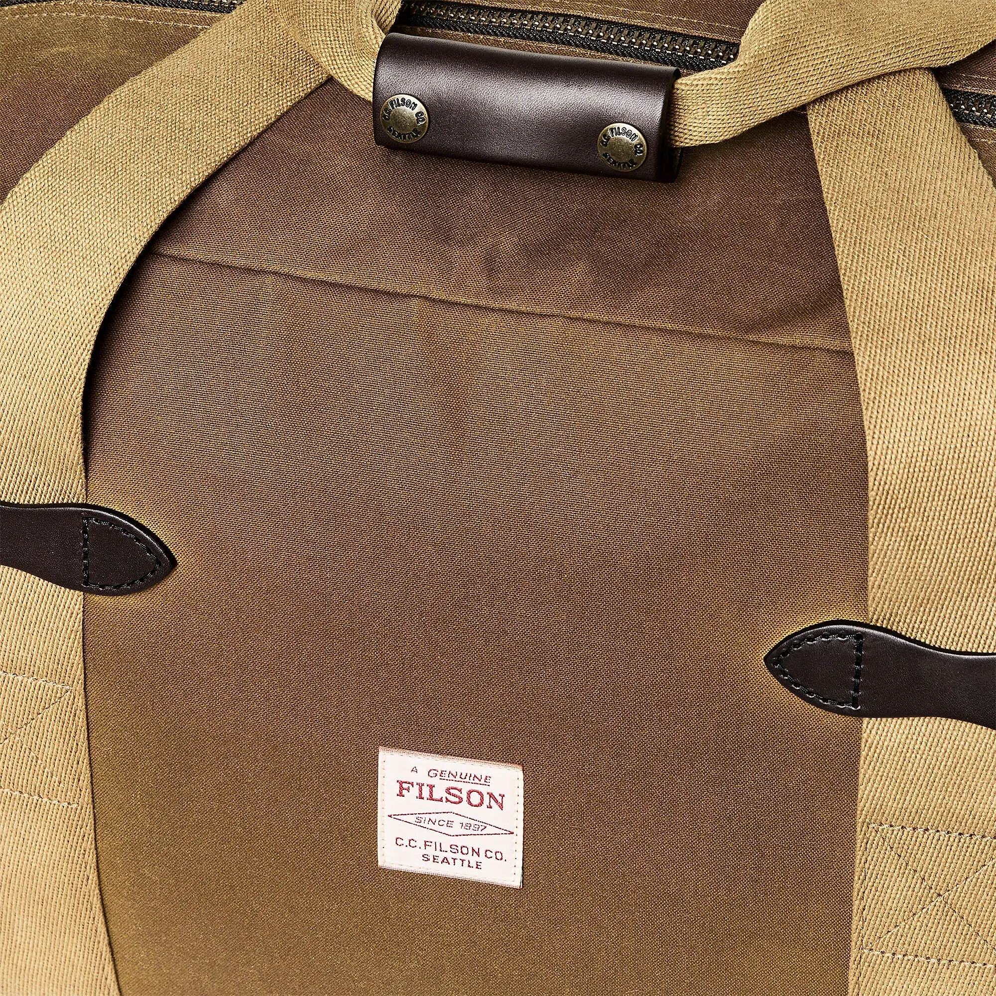 Product image 6 of 6 of Filson Tin Cloth Medium Duffle Bag - Dark Tan