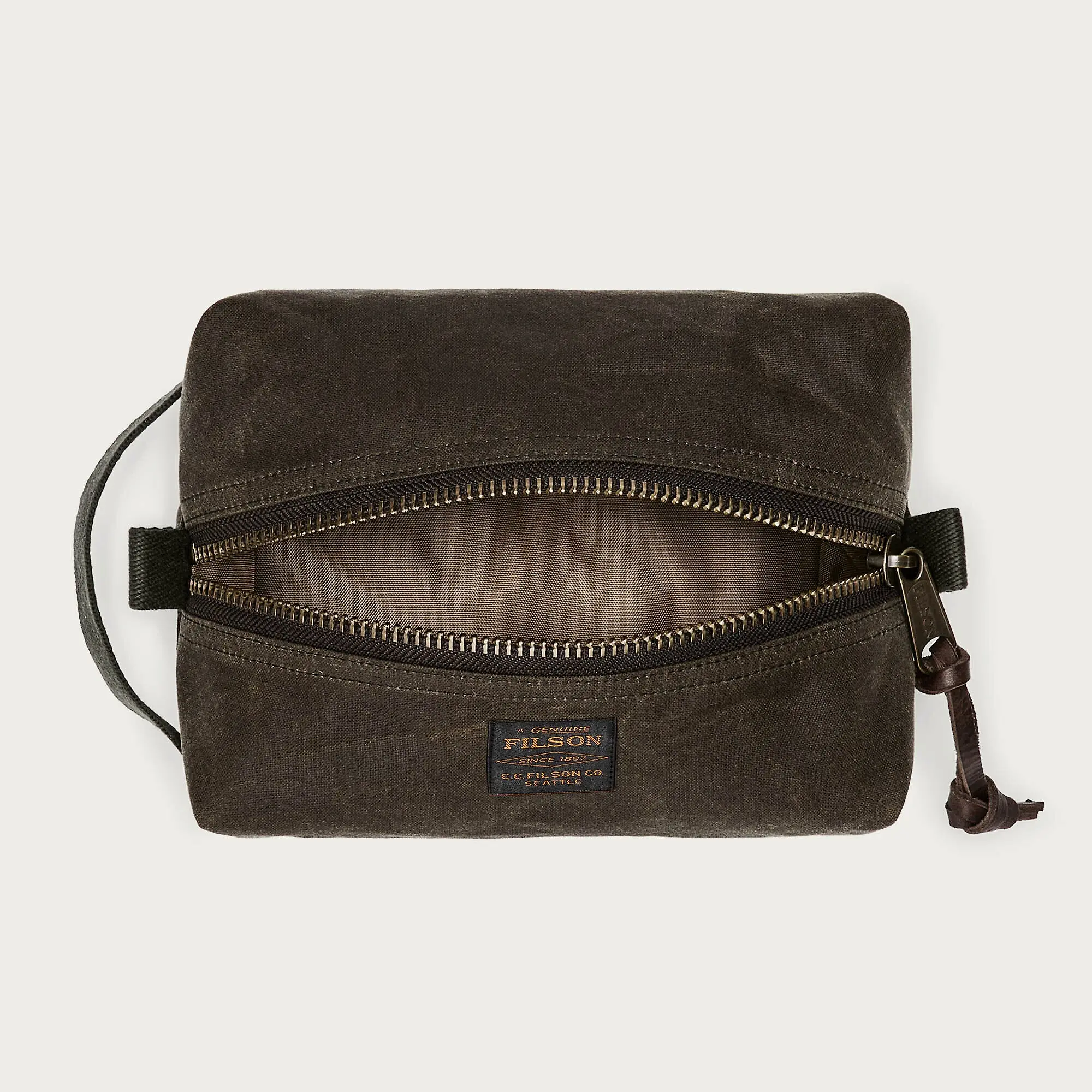 Product image 9 of 10 of Filson Tin Cloth Travel Kit - Dark Tan