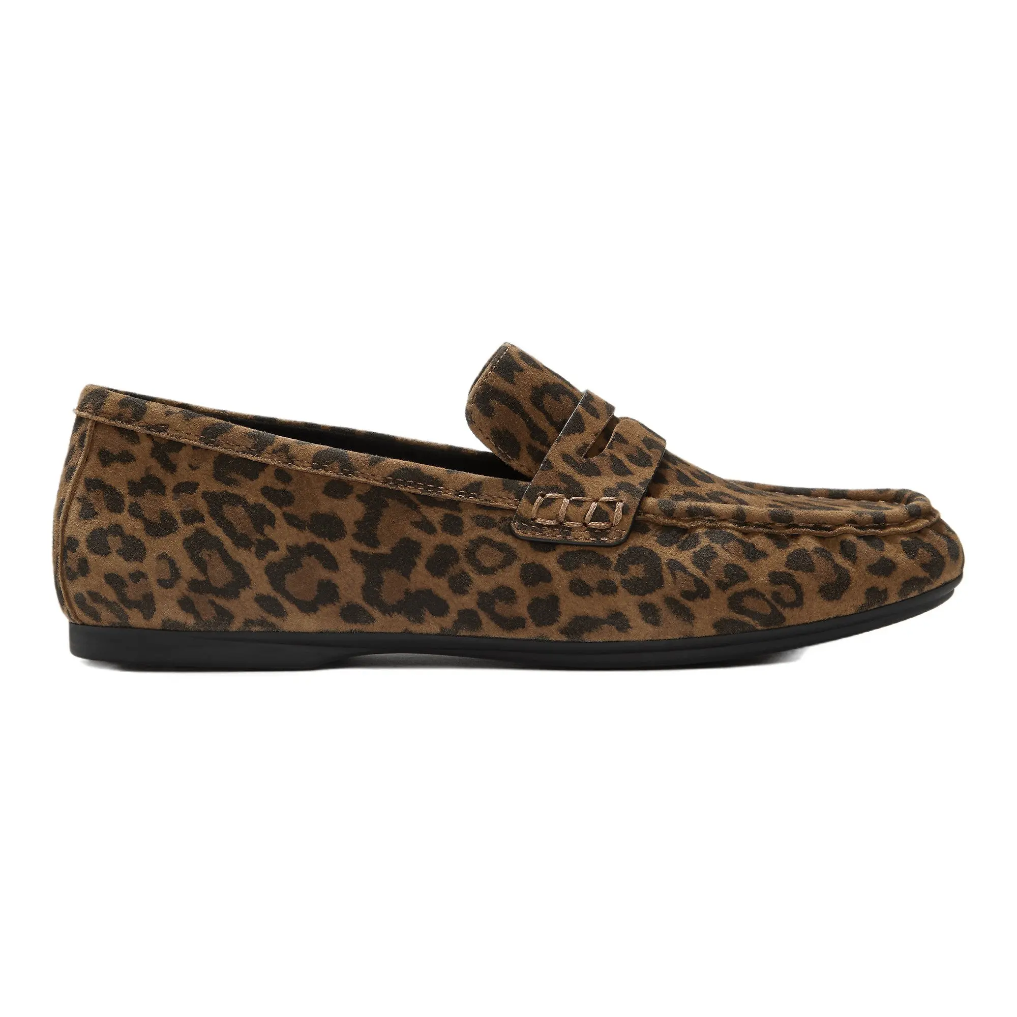Product image 1 of 6 of FitFlop Women's Delicato Suede Loafers - Leopard Print