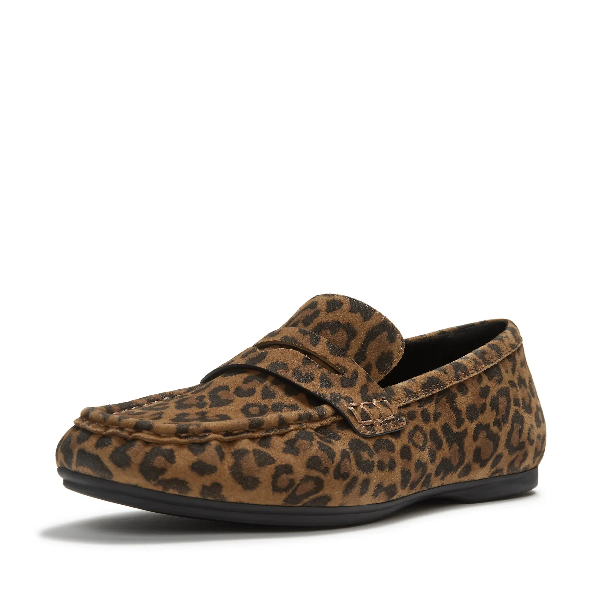 Product image 4 of 6 of FitFlop Women's Delicato Suede Loafers - Leopard Print