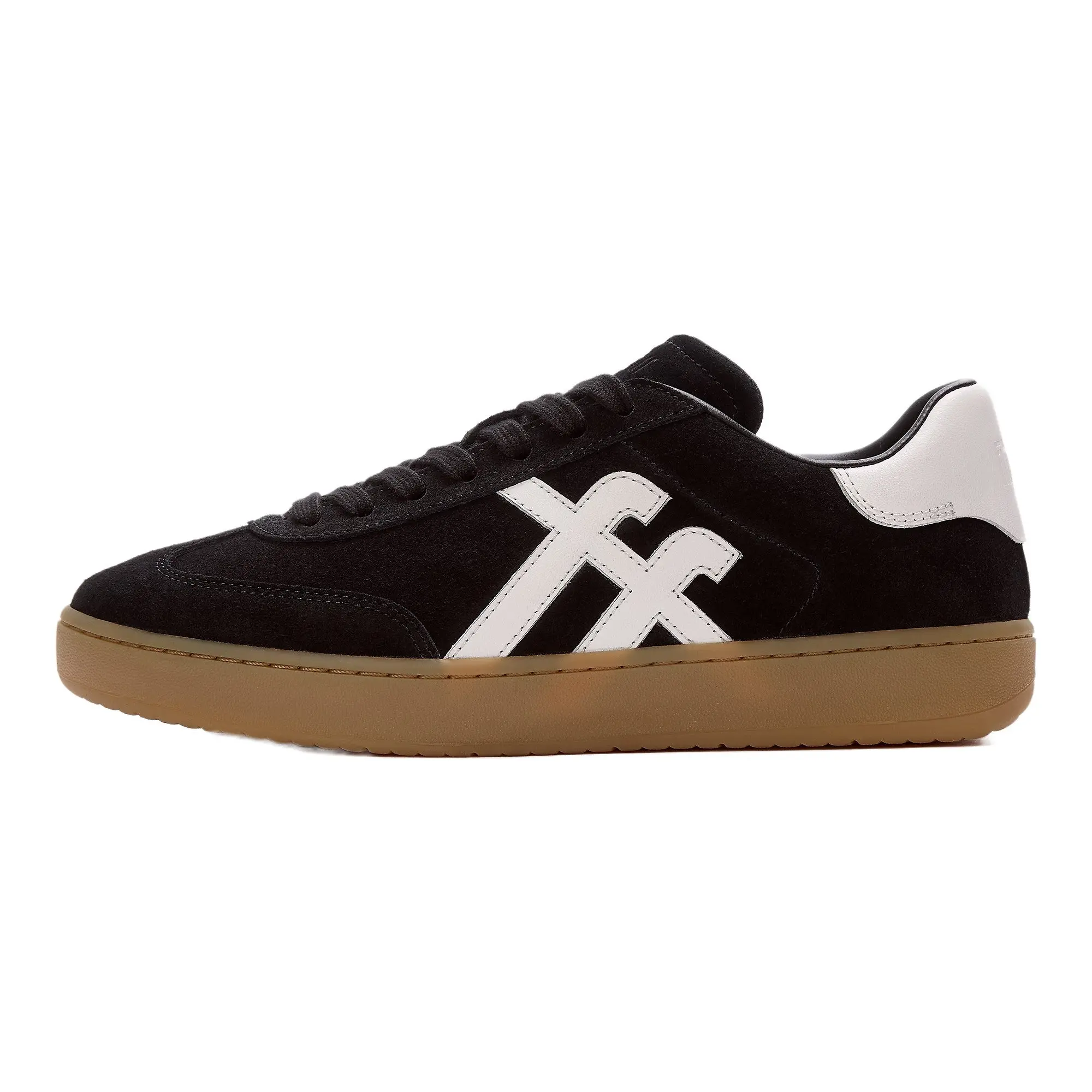 Product image 8 of 10 of FitFlop Women's The Dash FF T-Toe Suede Trainers - Black / Urban White