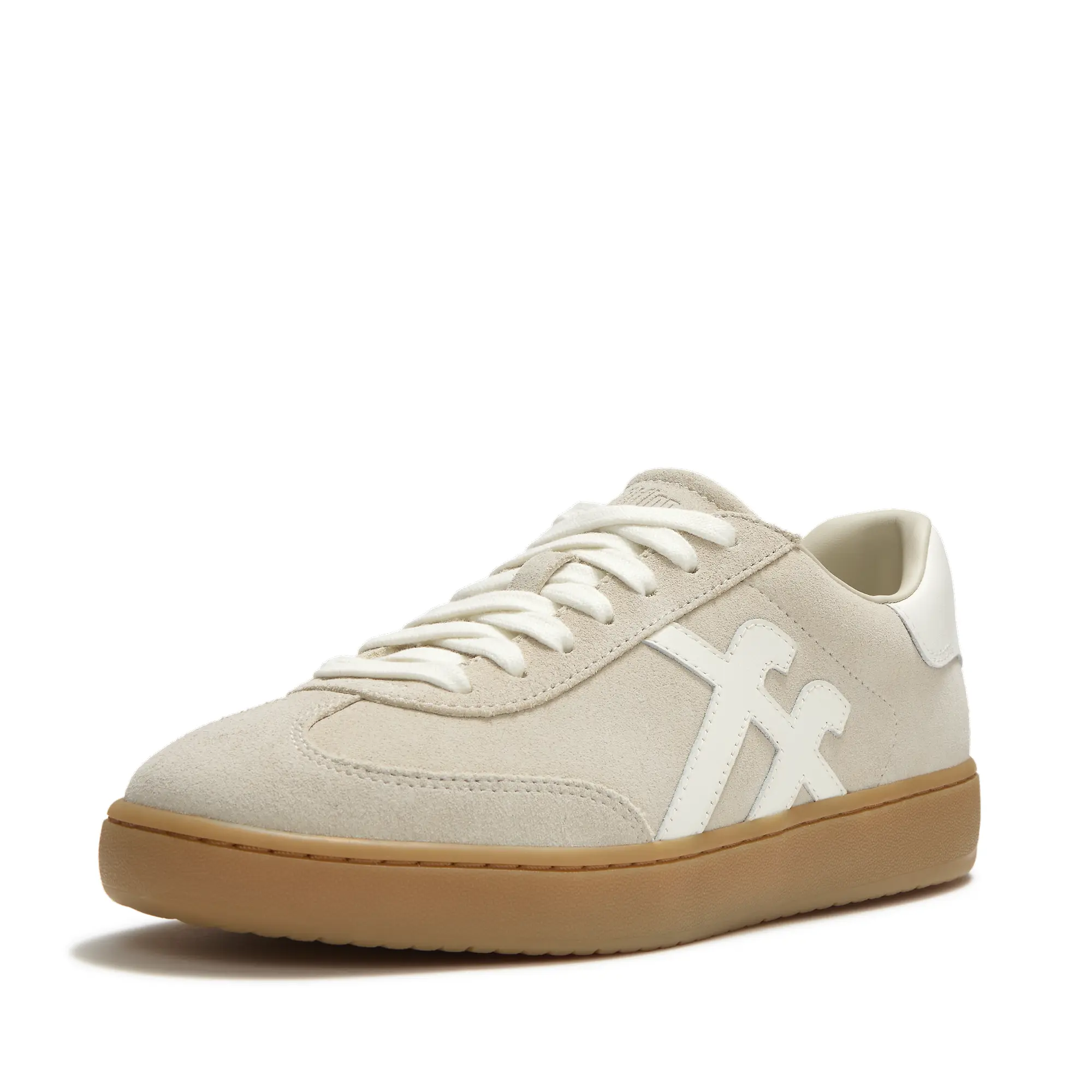 Product image 6 of 8 of FitFlop Women's The Dash FF T-Toe Suede Trainers - Hazy Taupe / Cream