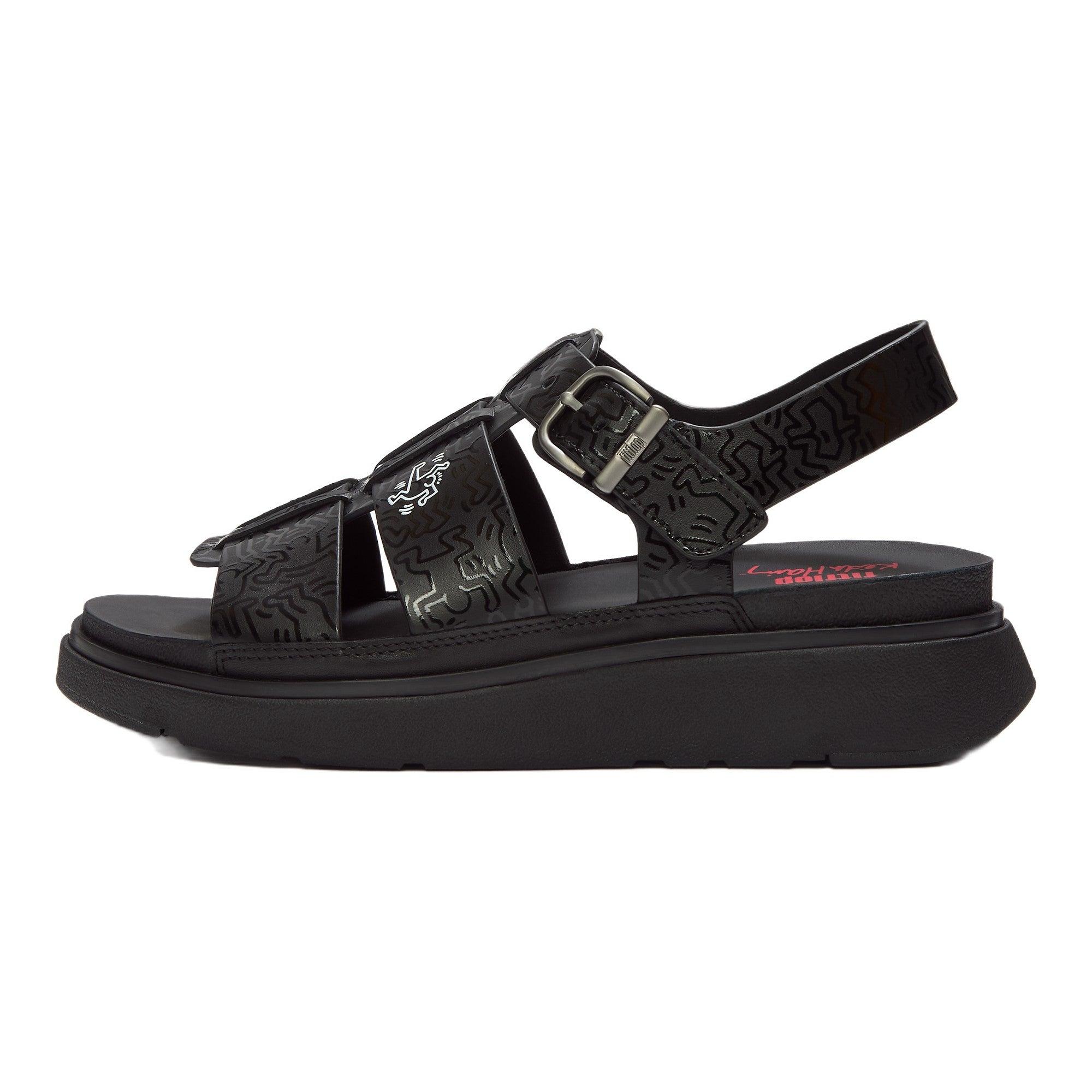 FitFlop x Keith Haring Women's Gen-FF Fisherman Sandals - Black