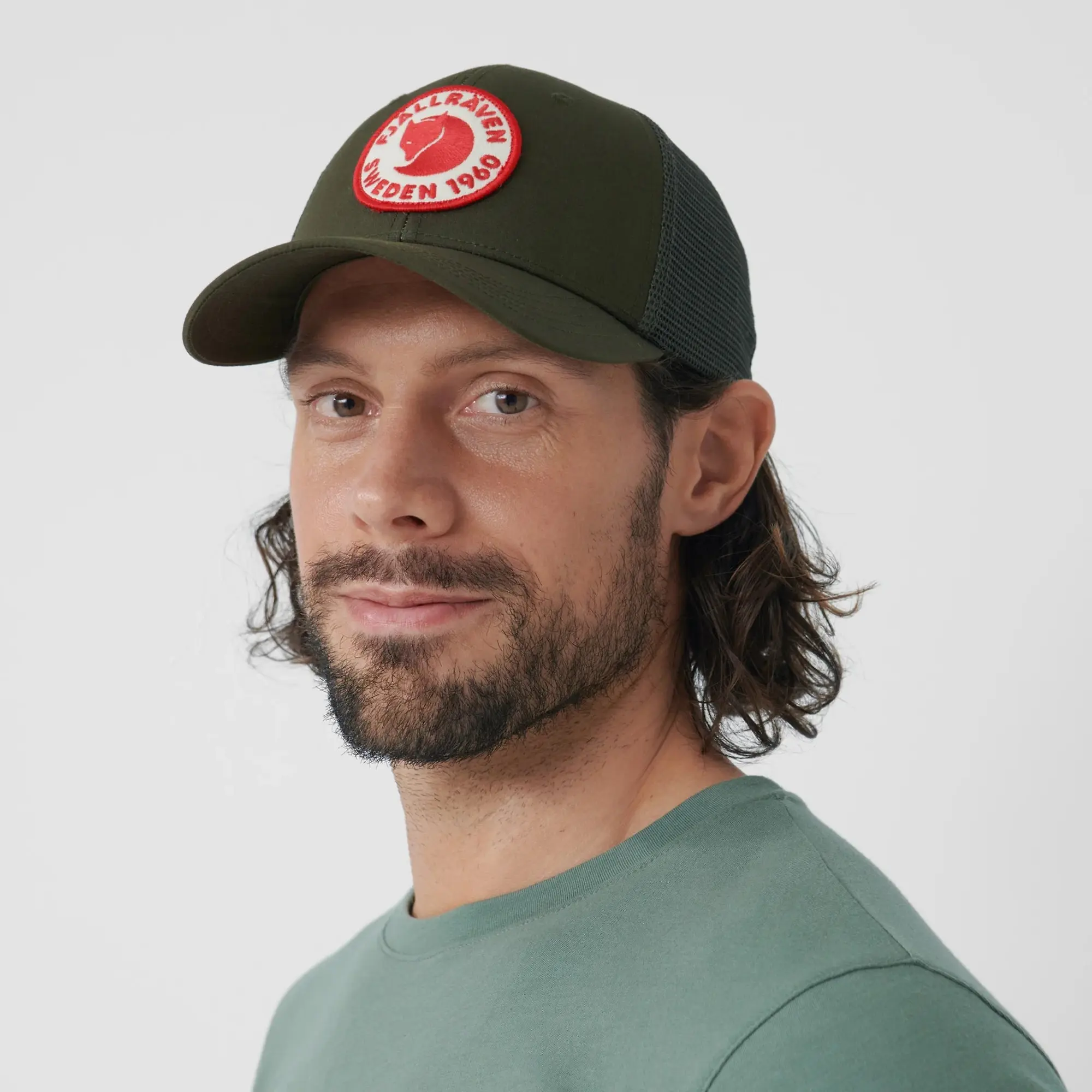 Product image 3 of 4 of Fjällräven 1960 Logo Långtradarkeps Cap - Deep Forest