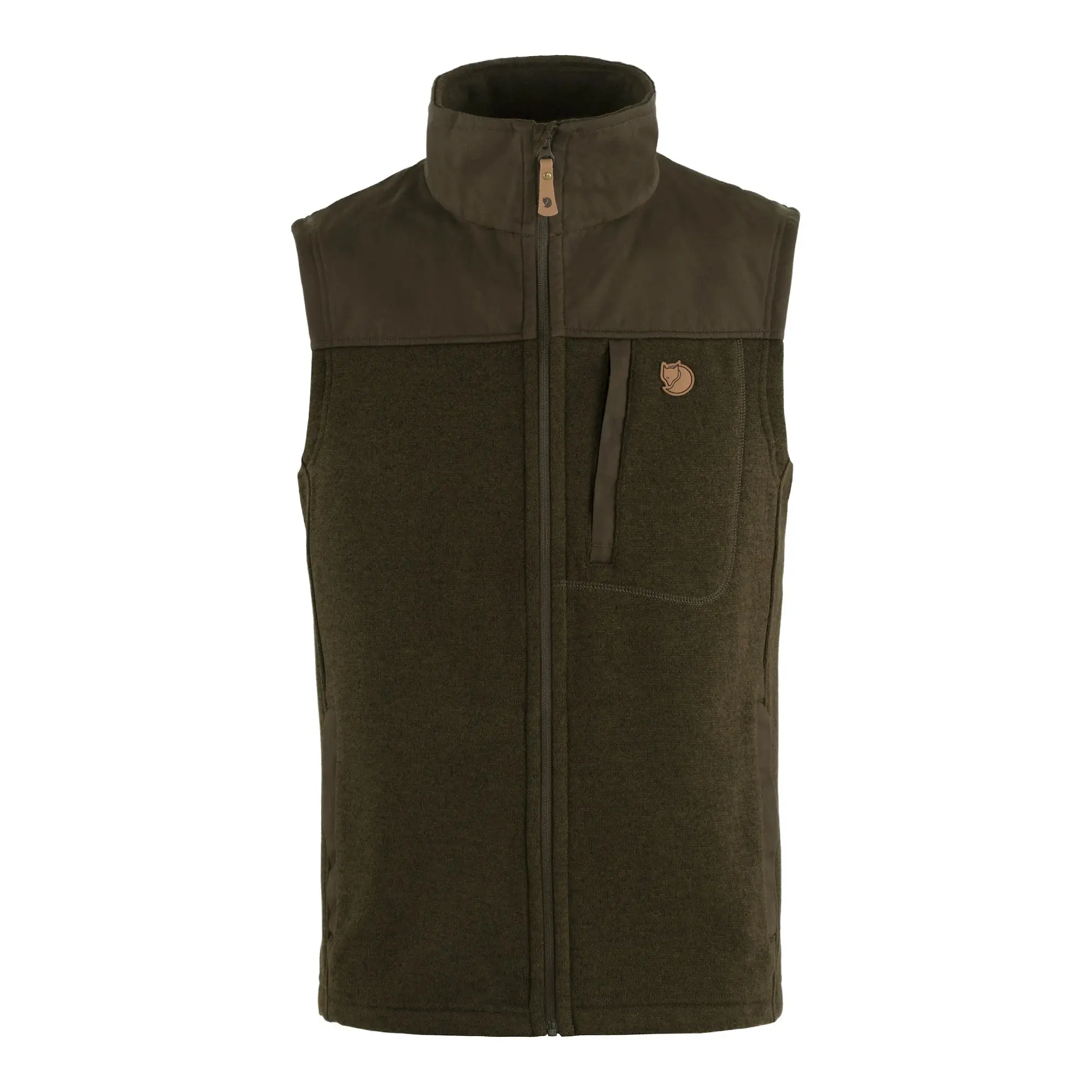 Product image 1 of 9 of Fjällräven Men's Buck Fleece Vest - Dark Olive