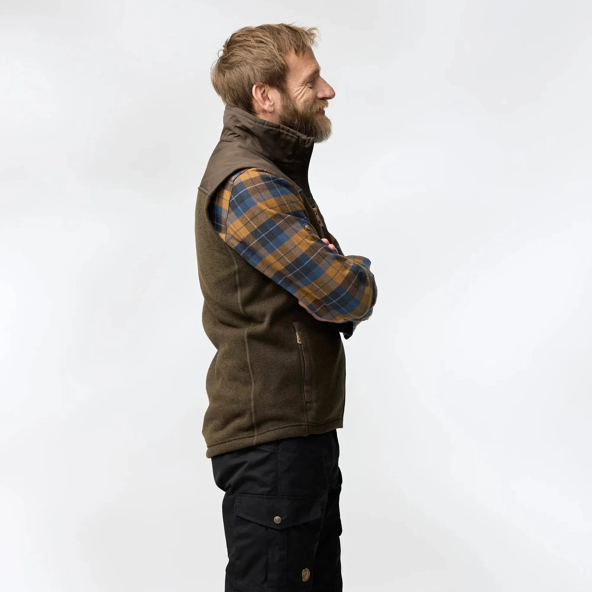 Product image 5 of 9 of Fjällräven Men's Buck Fleece Vest - Dark Olive