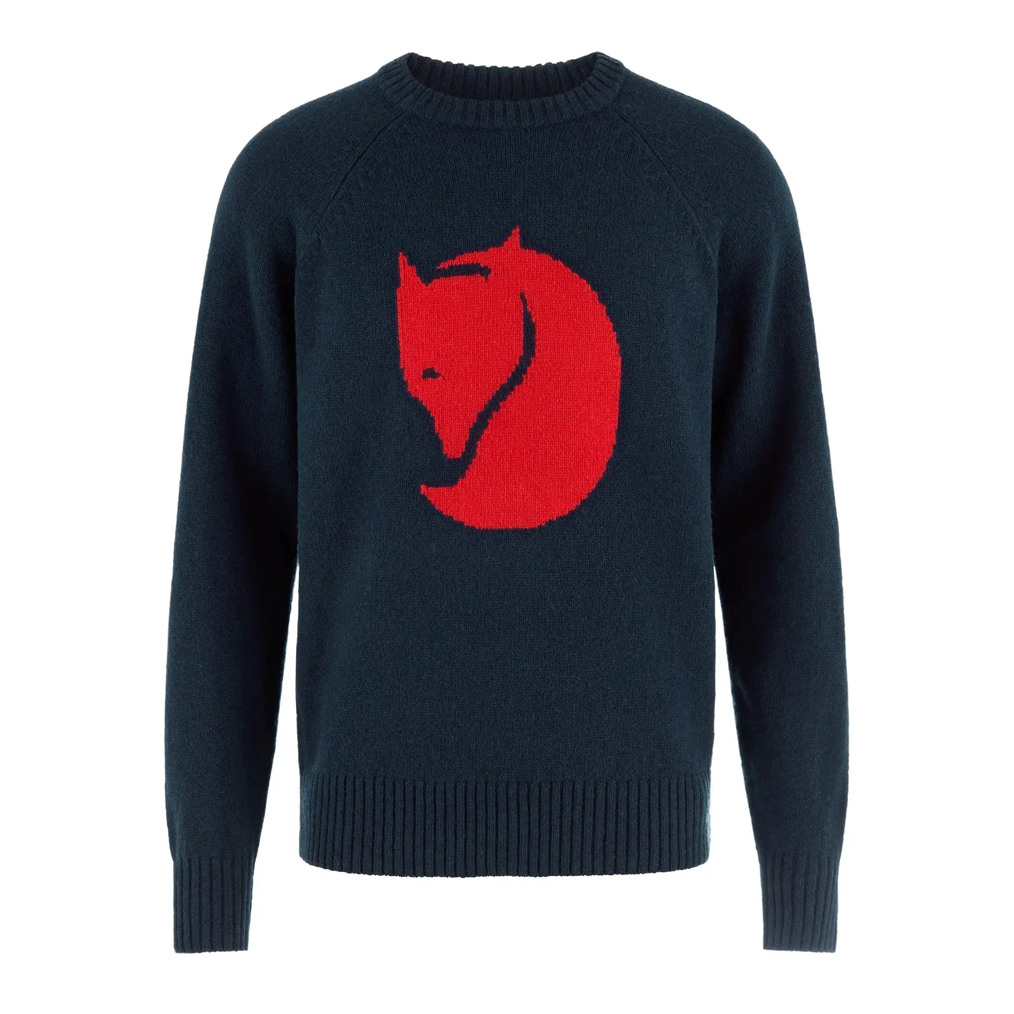 Product image 1 of 10 of Fjällräven Men's Fjällräven Logo Knit Sweater - Dark Navy