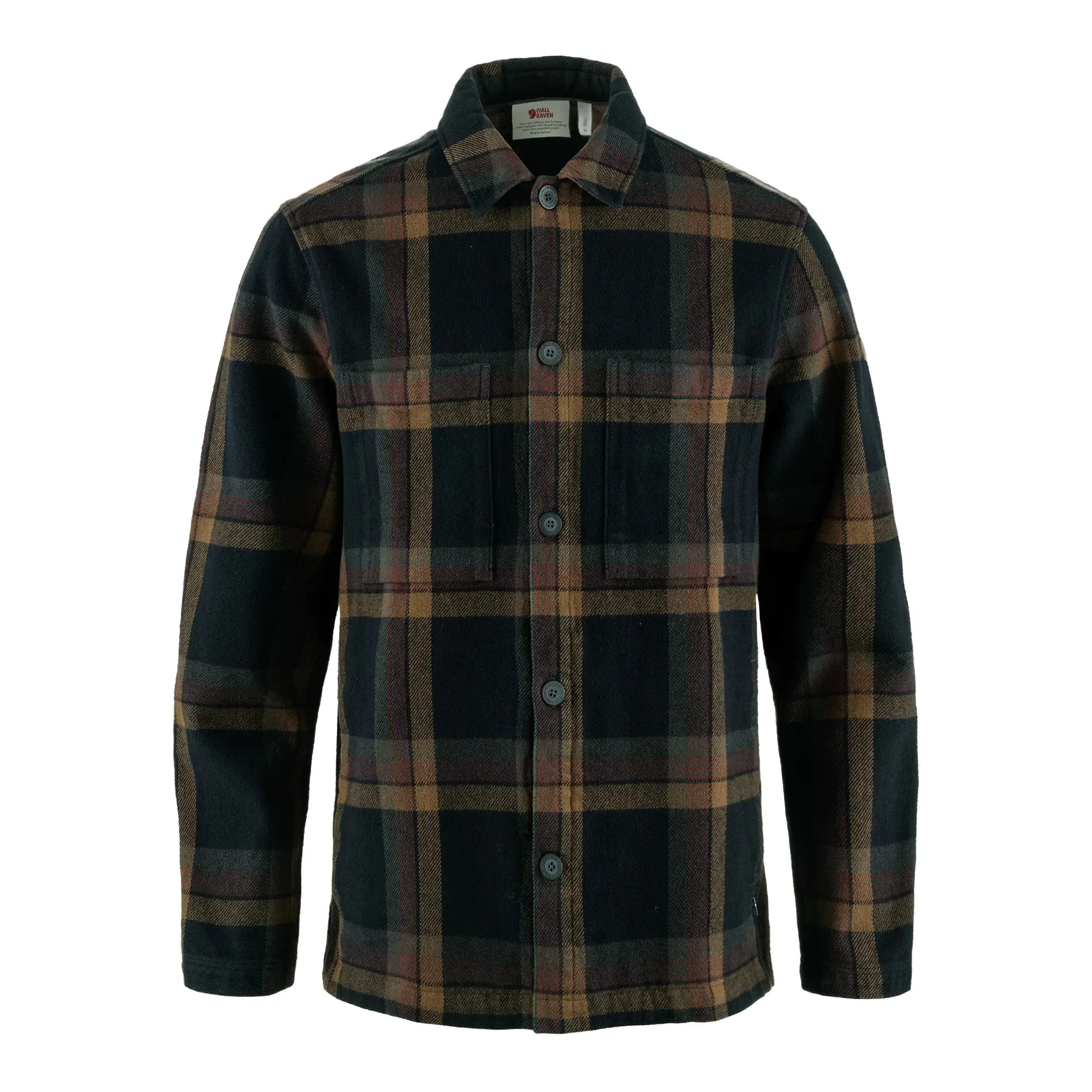 Product image 1 of 11 of Fjällräven Men's Singi Flannel Overshirt - Dark Navy-Wood Brown