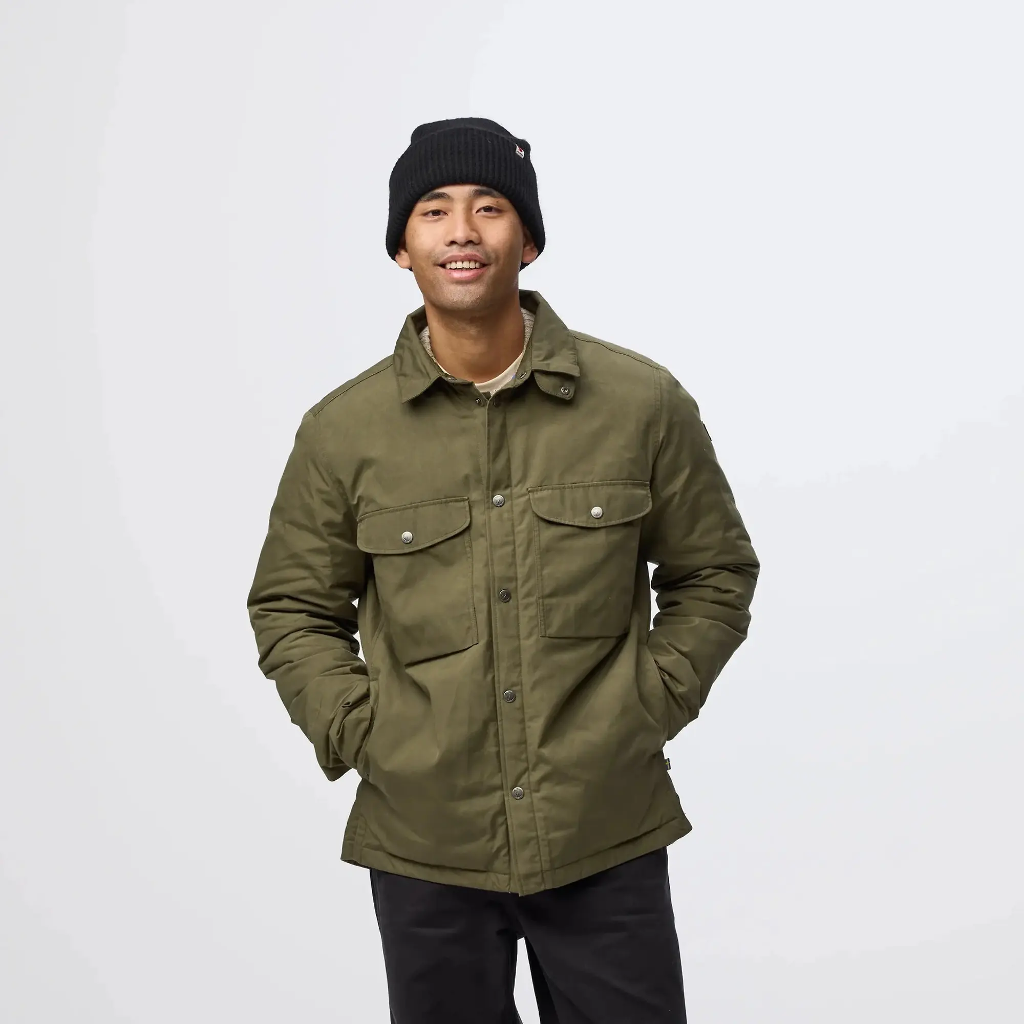 Product image 2 of 13 of Fjällräven Men's Övik Down Shirt Jacket - Laurel Green