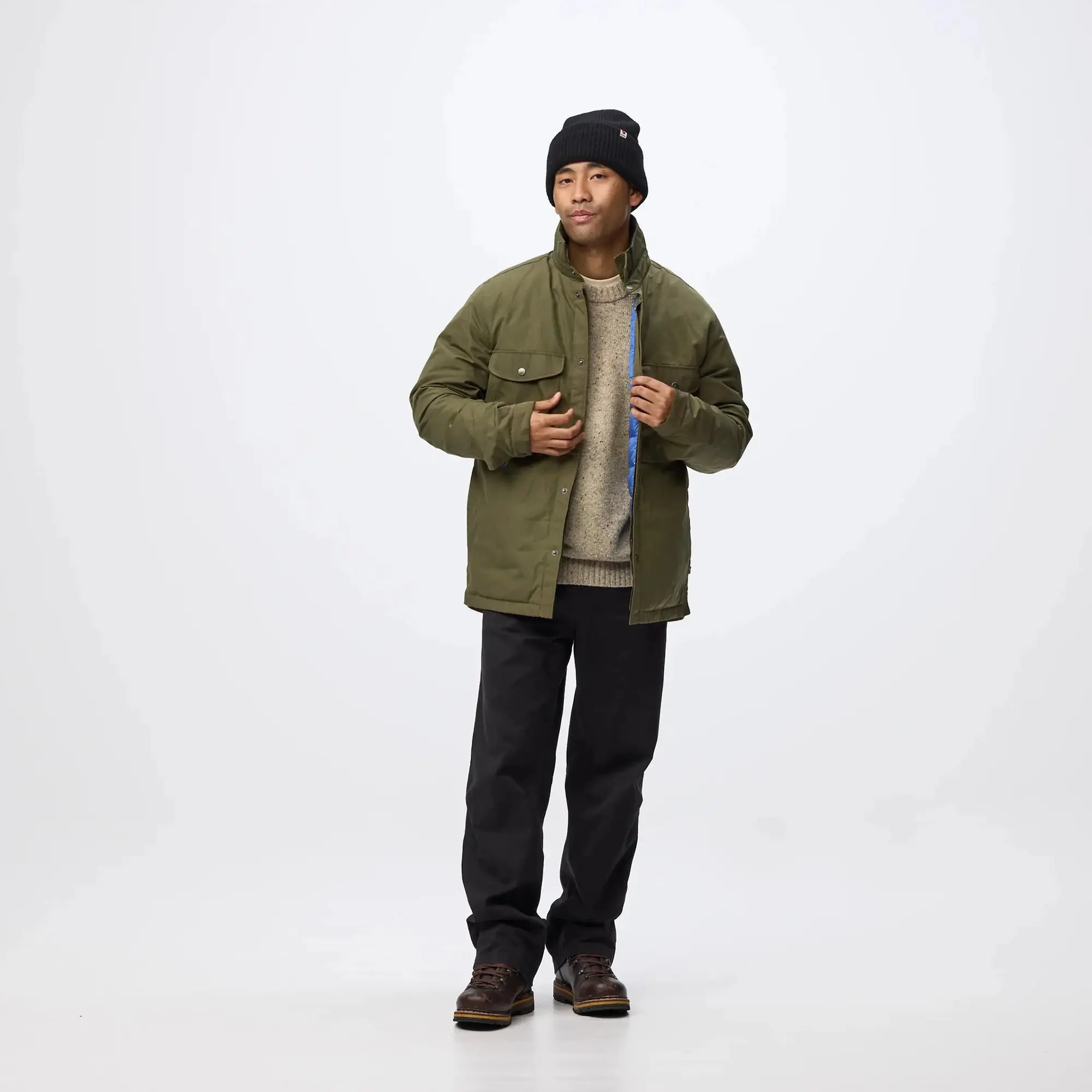 Product image 5 of 13 of Fjällräven Men's Övik Down Shirt Jacket - Laurel Green